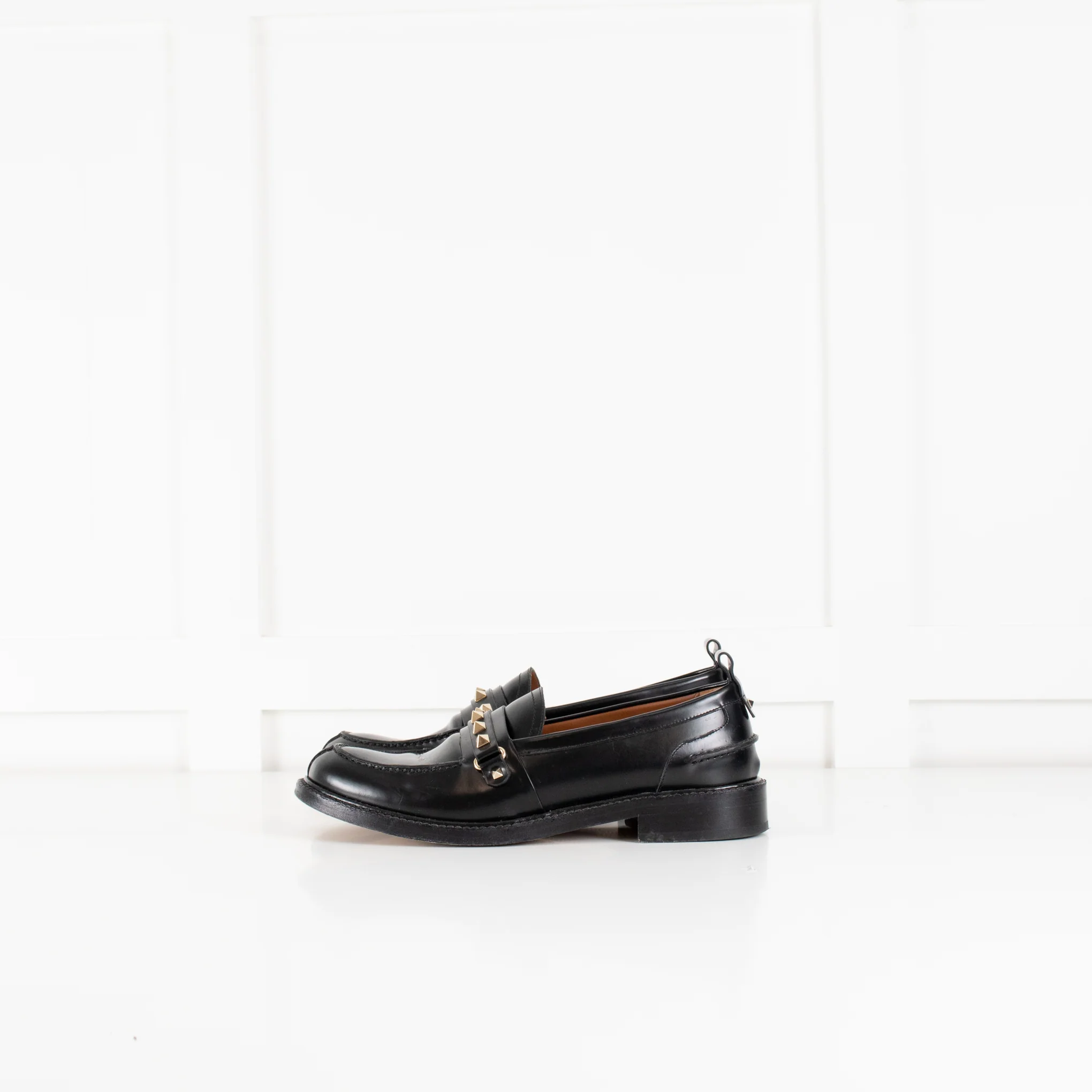 Valentino Garavani Black Rockstud Loafer - Image 3