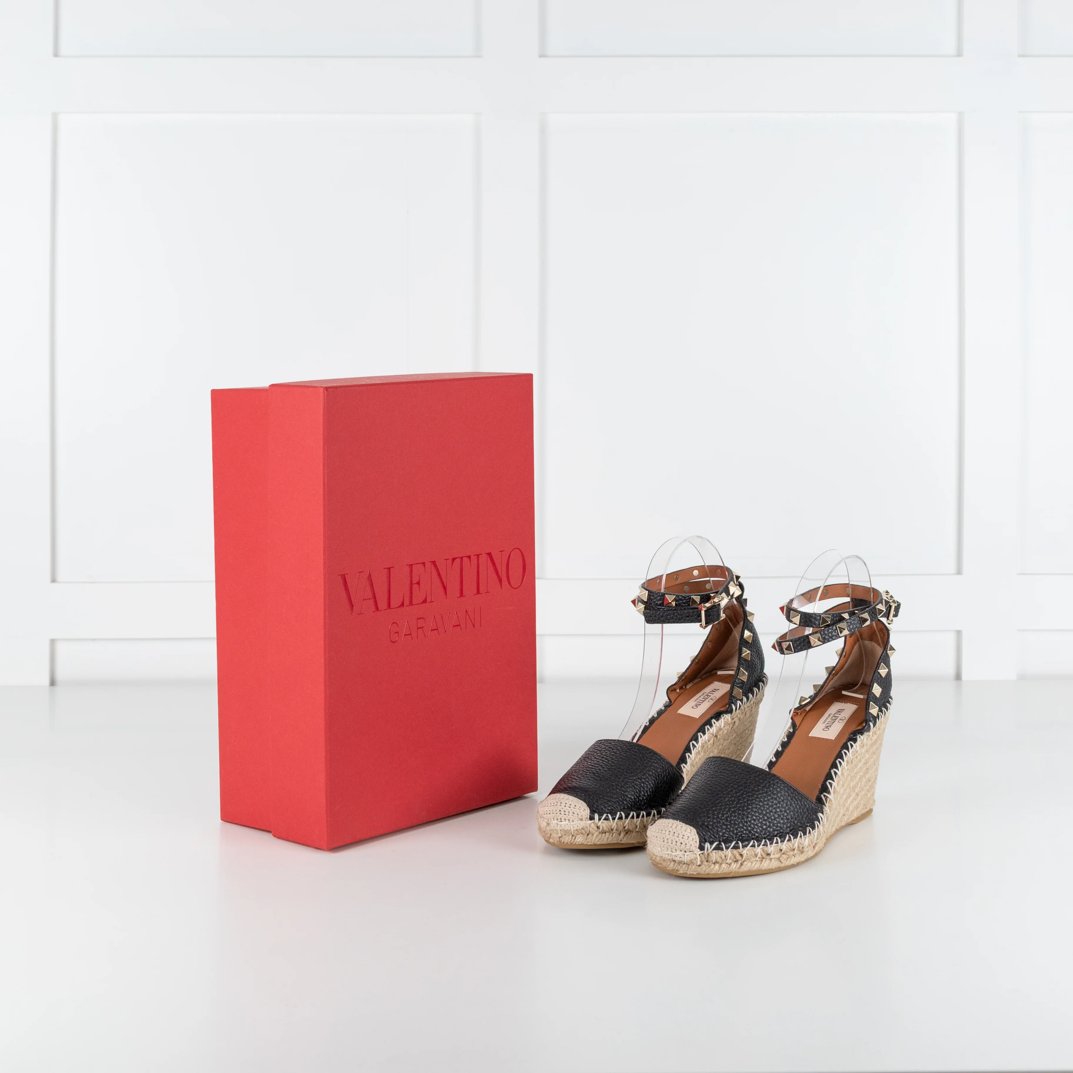 Valentino Garavani Rockstud  Black Espadrilles - Image 2