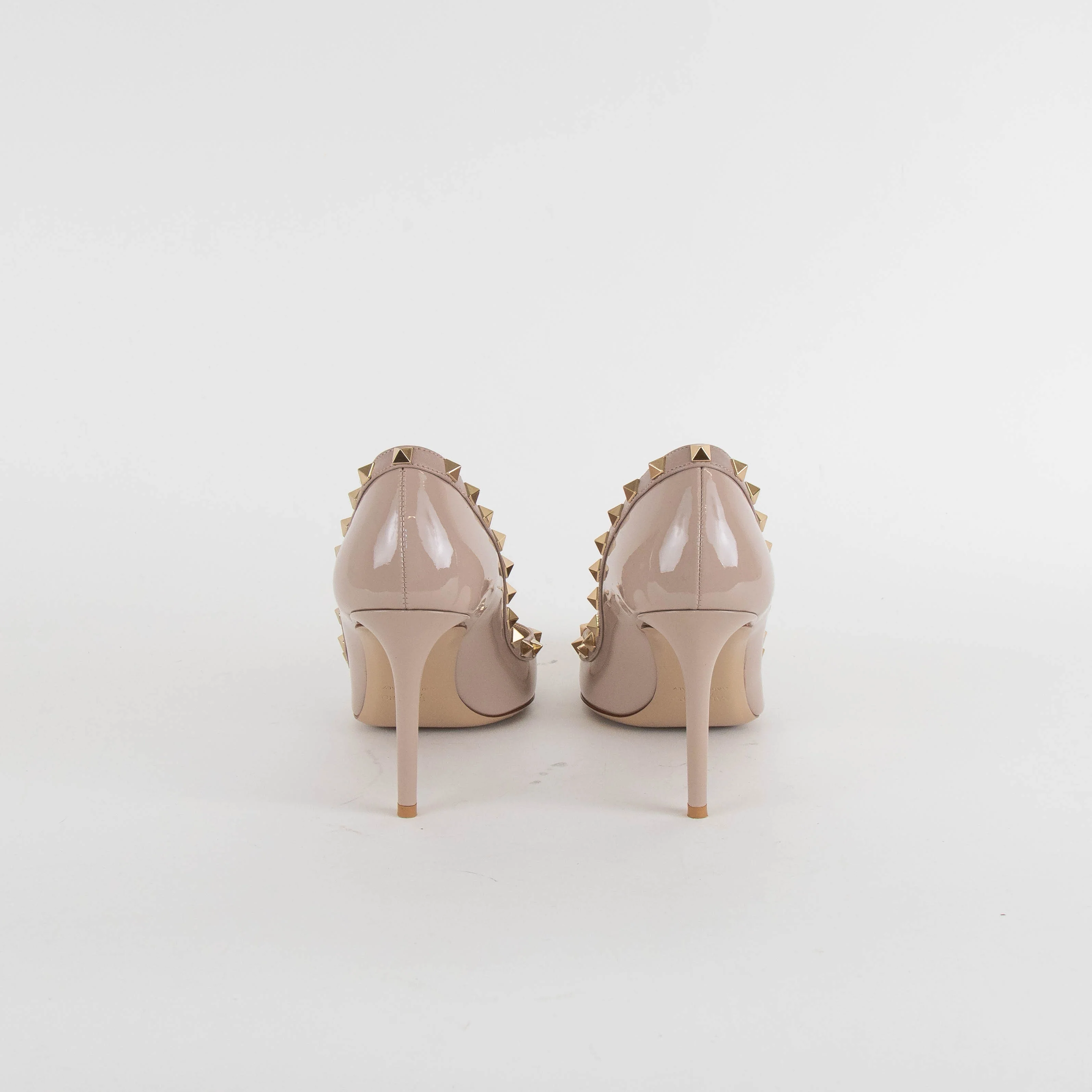 Valentino Nude Rockstud Court Shoe - Image 5