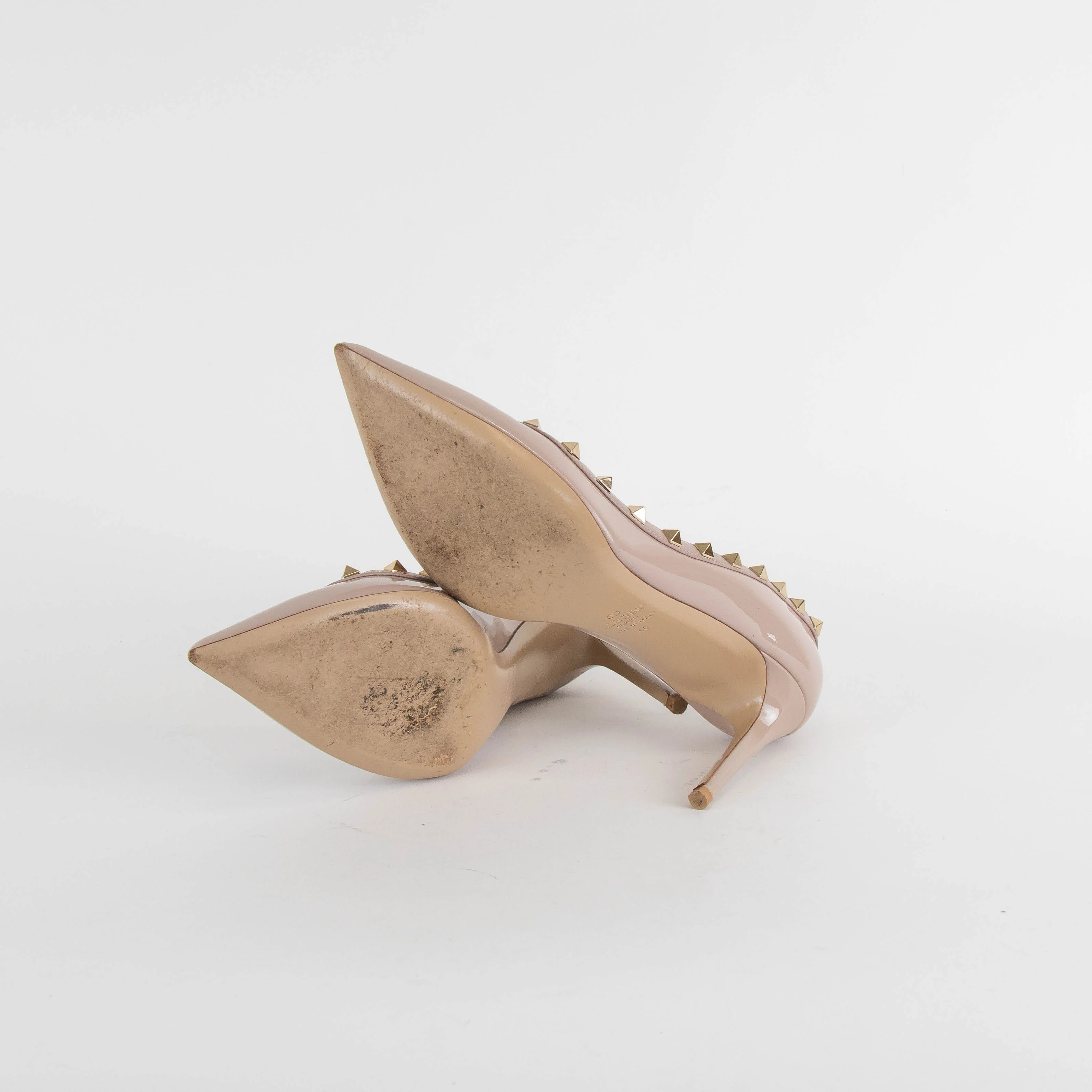 Valentino Nude Rockstud Court Shoe - Image 6