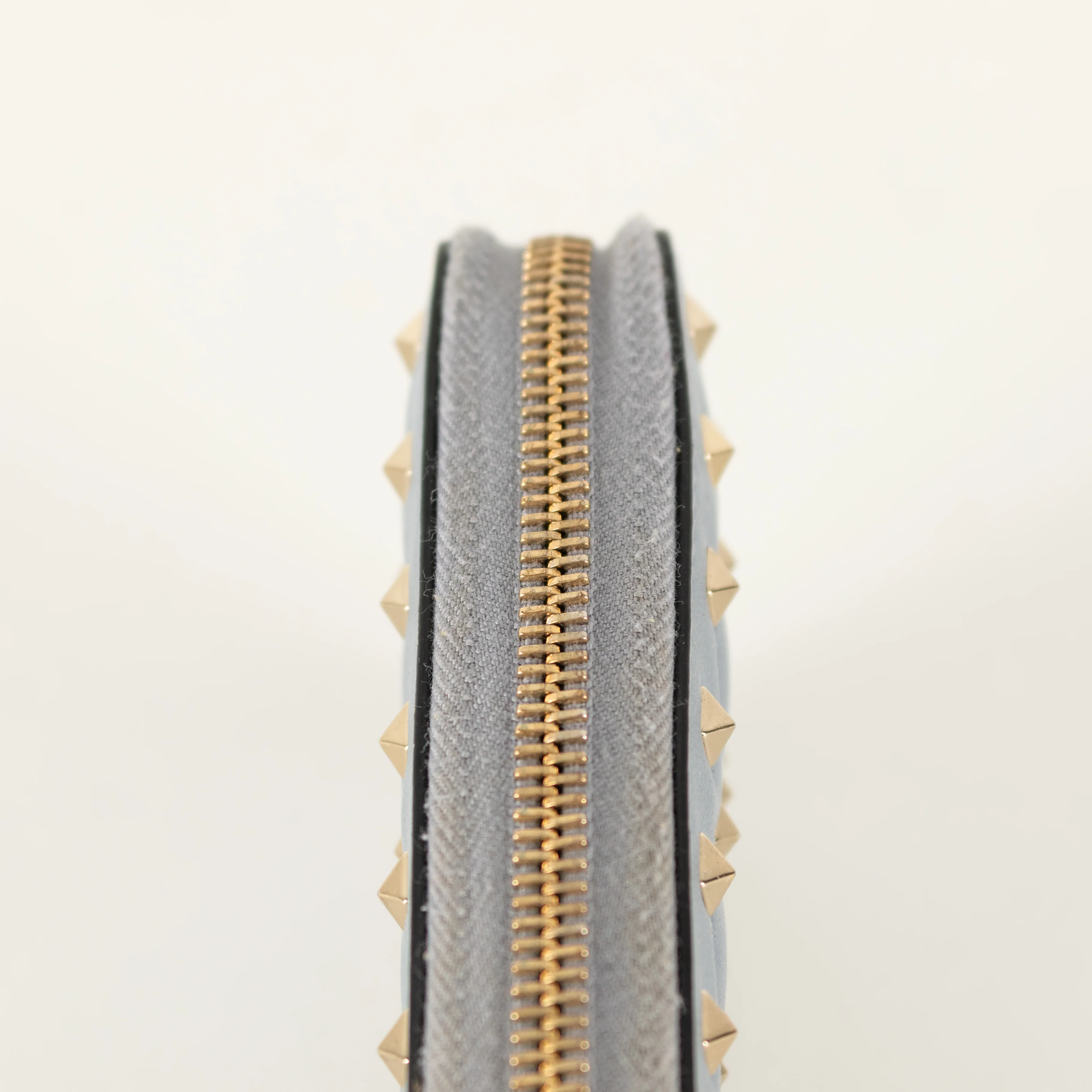 Valentino Pale Blue Rockstud Continental Wallet - Image 7