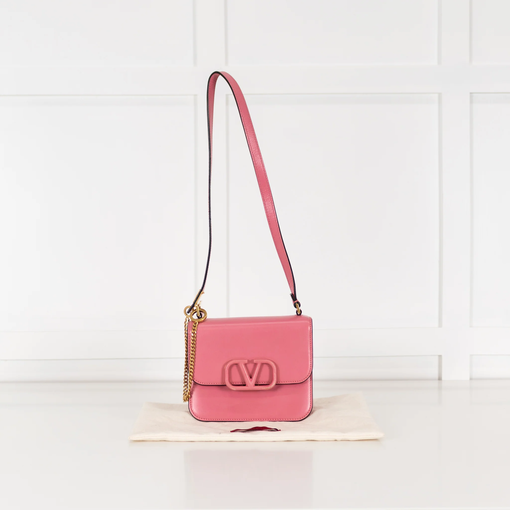 Valentino Pink V Sling Small Bag - Image 3