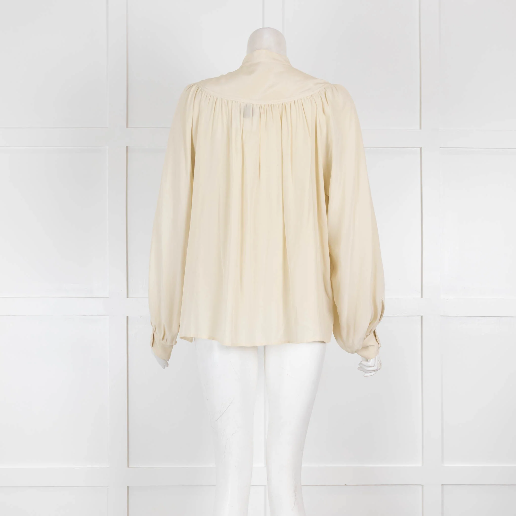 Vanessa Bruno Cream Silk Blouse - Image 3