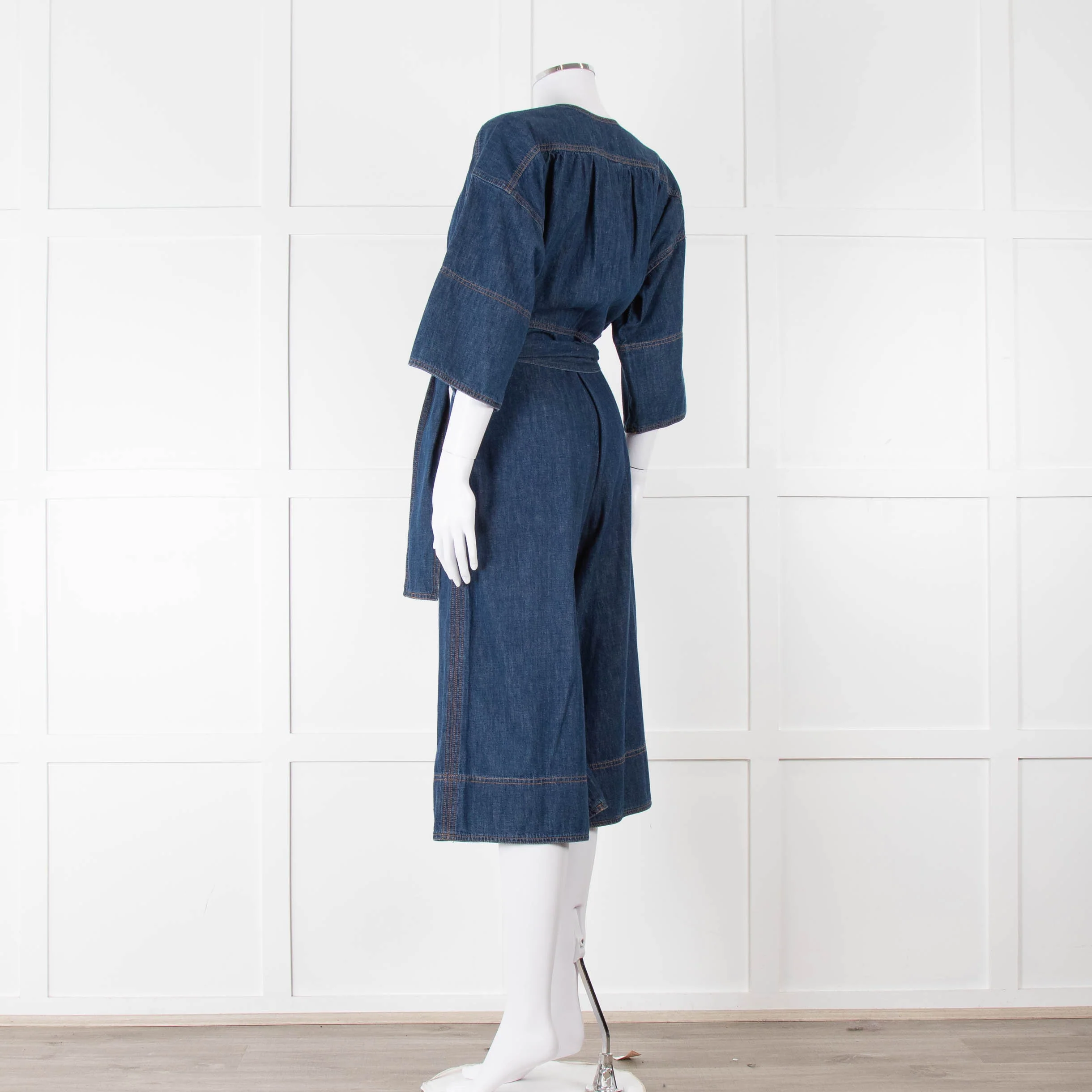 Vanessa Bruno Dark Denim Short Jumpsuit - Image 6