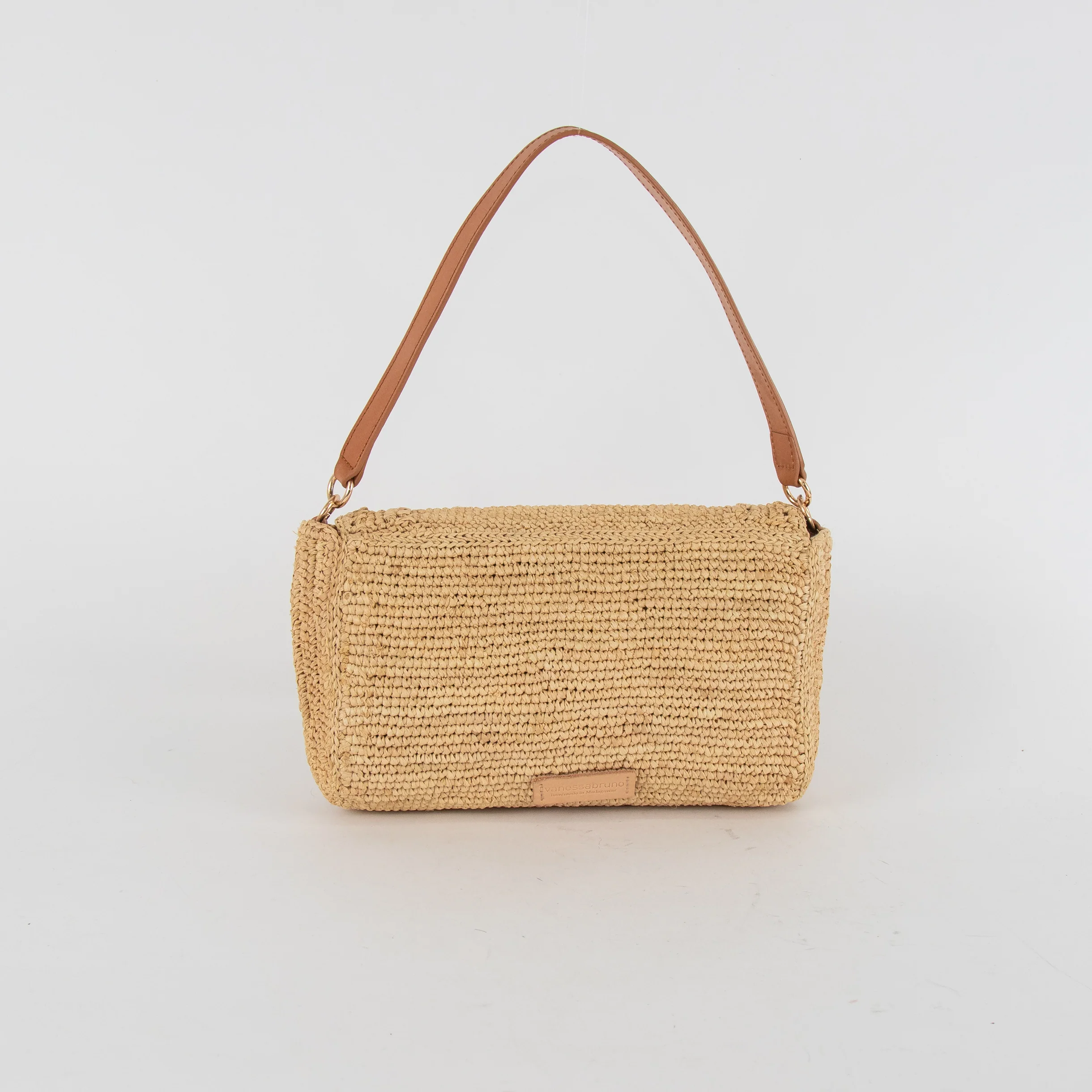Vanessa Bruno Raffia Flap Shoulder Bag - Image 4