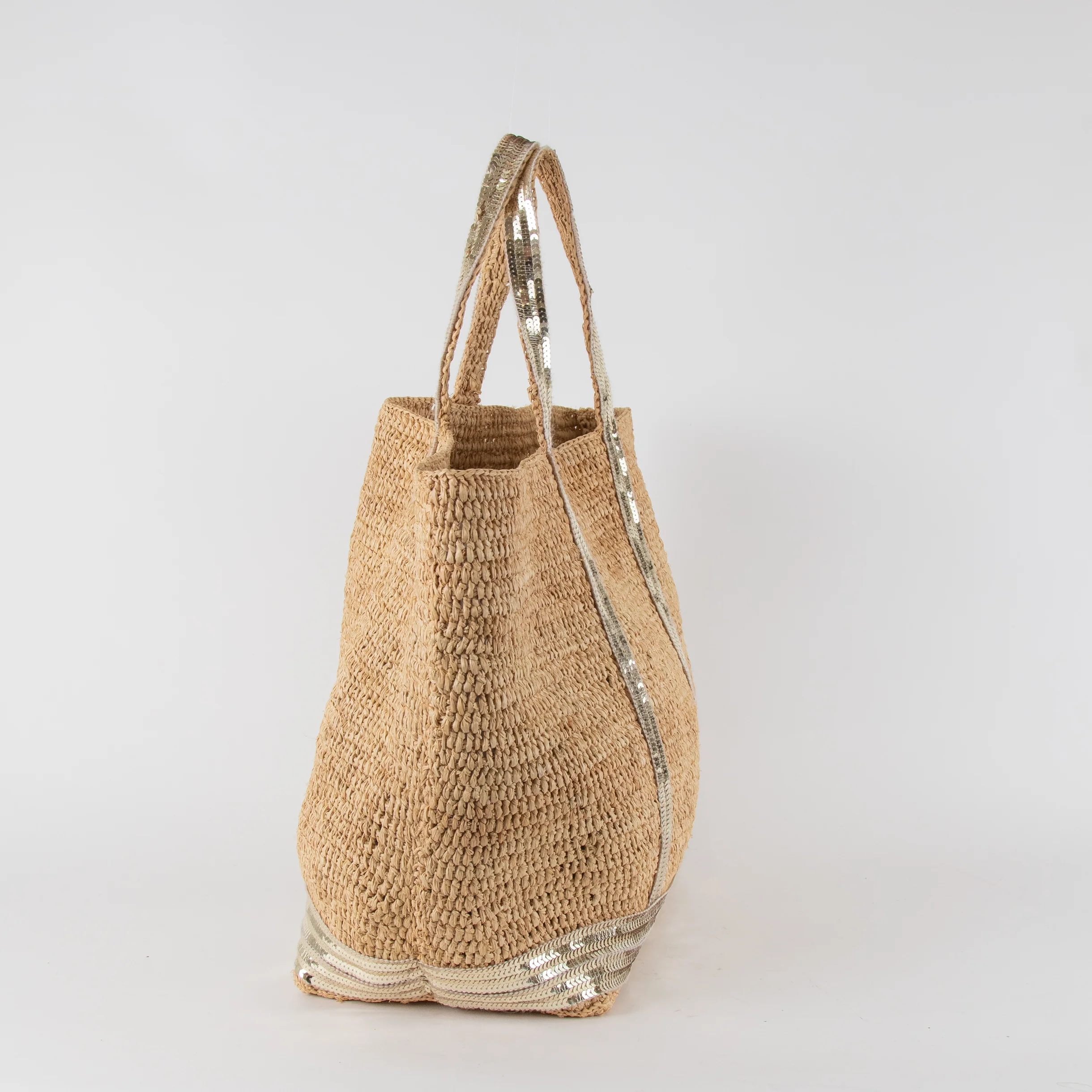 Vanessa Bruno Sequin Raffia Le Cabas Tote - Image 3