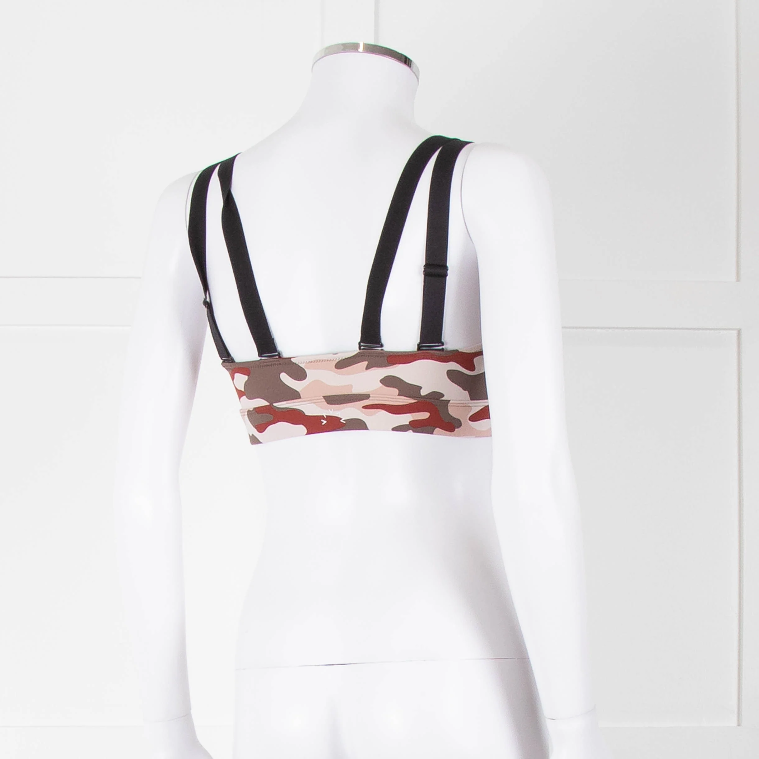 Varley Brown Cream Pink Camouflage Bra Top - Image 5