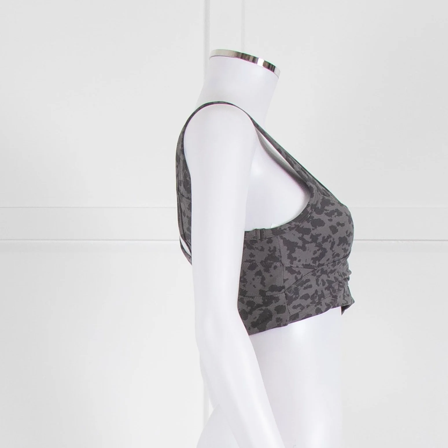 Varley Lets Move Kellam Sports Bra in Grey Animal Print - Image 3