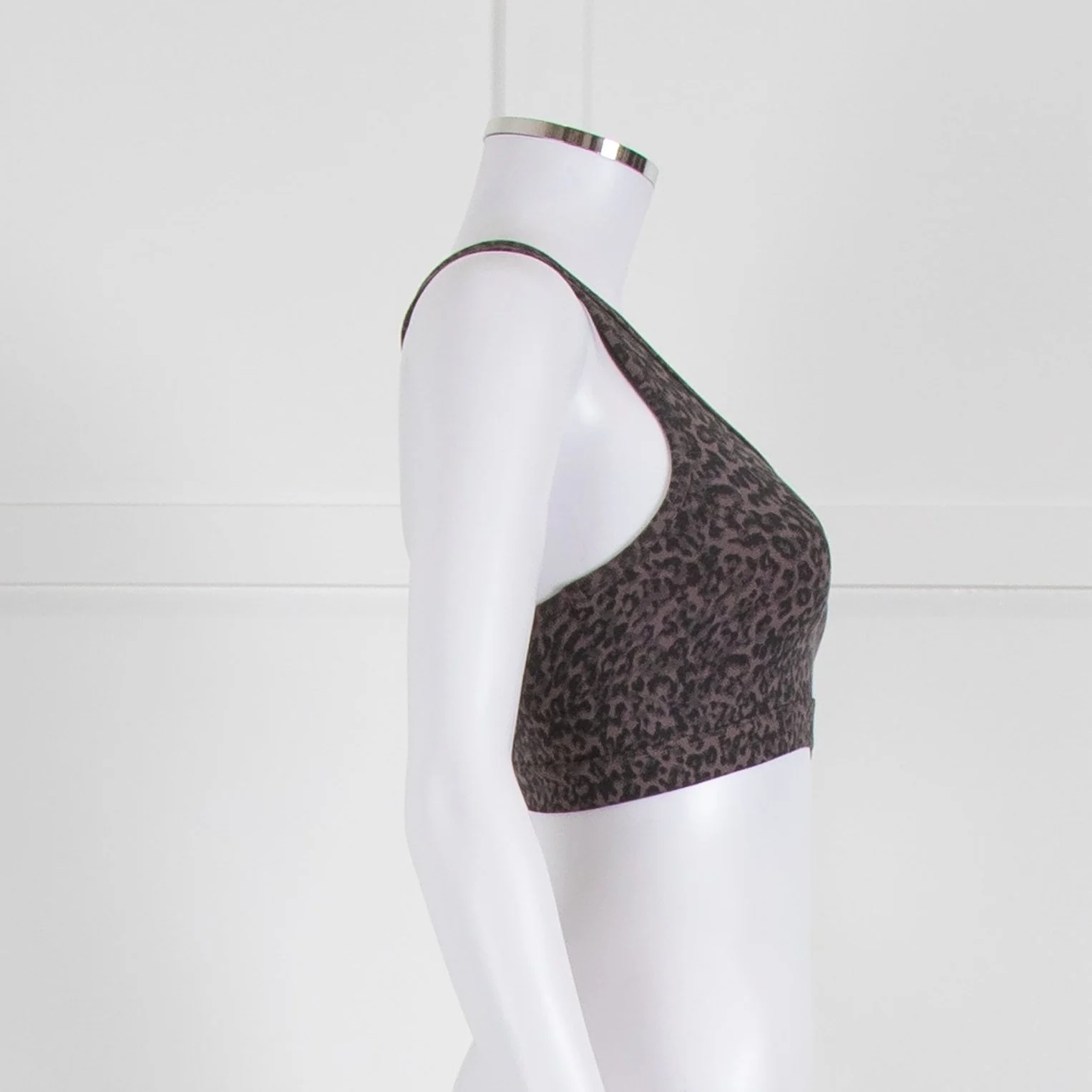 Varley Lets Move Park Sports Bra in Brown Leopard - Image 3