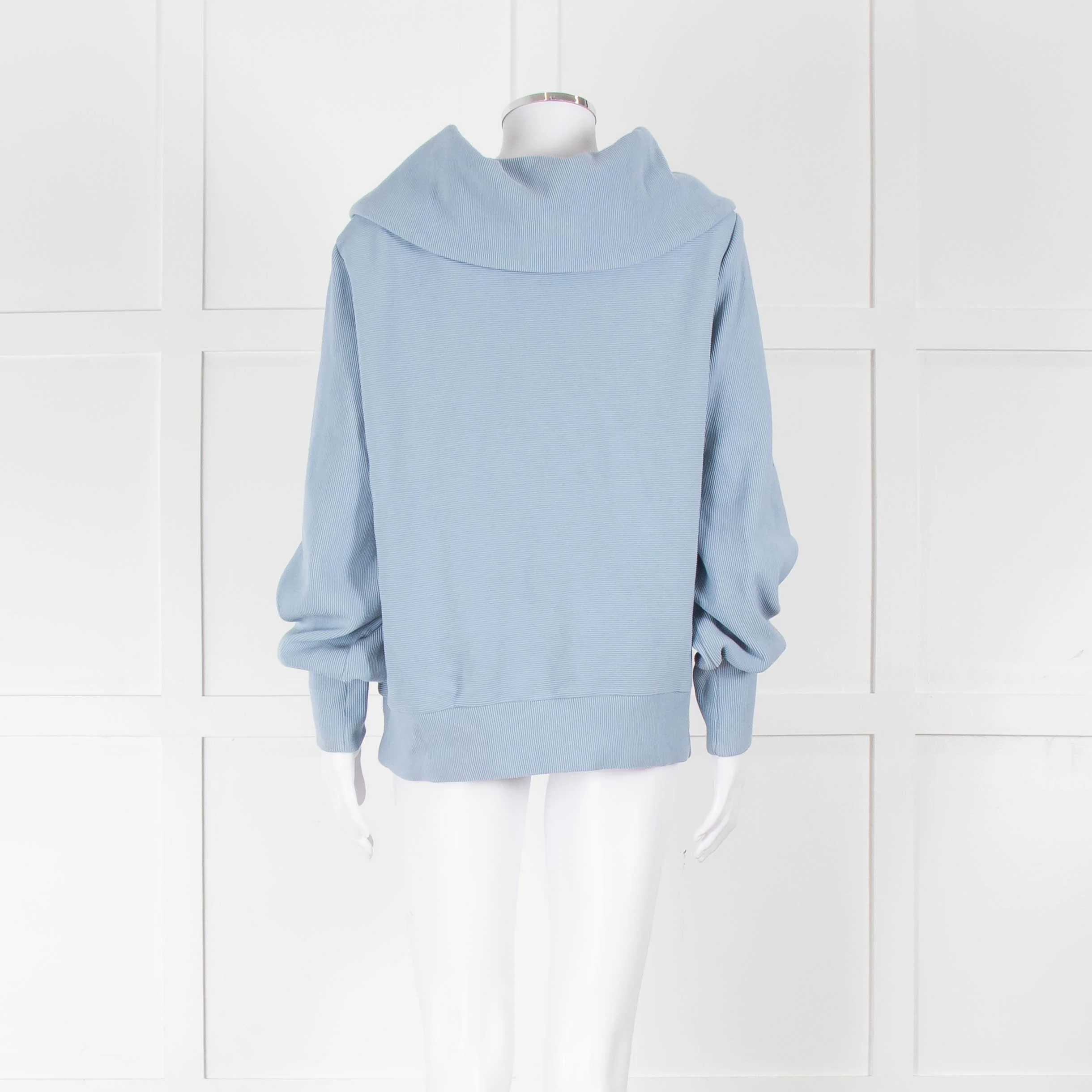Varley Pale Blue Quarter Zip High Collar Top - Image 5