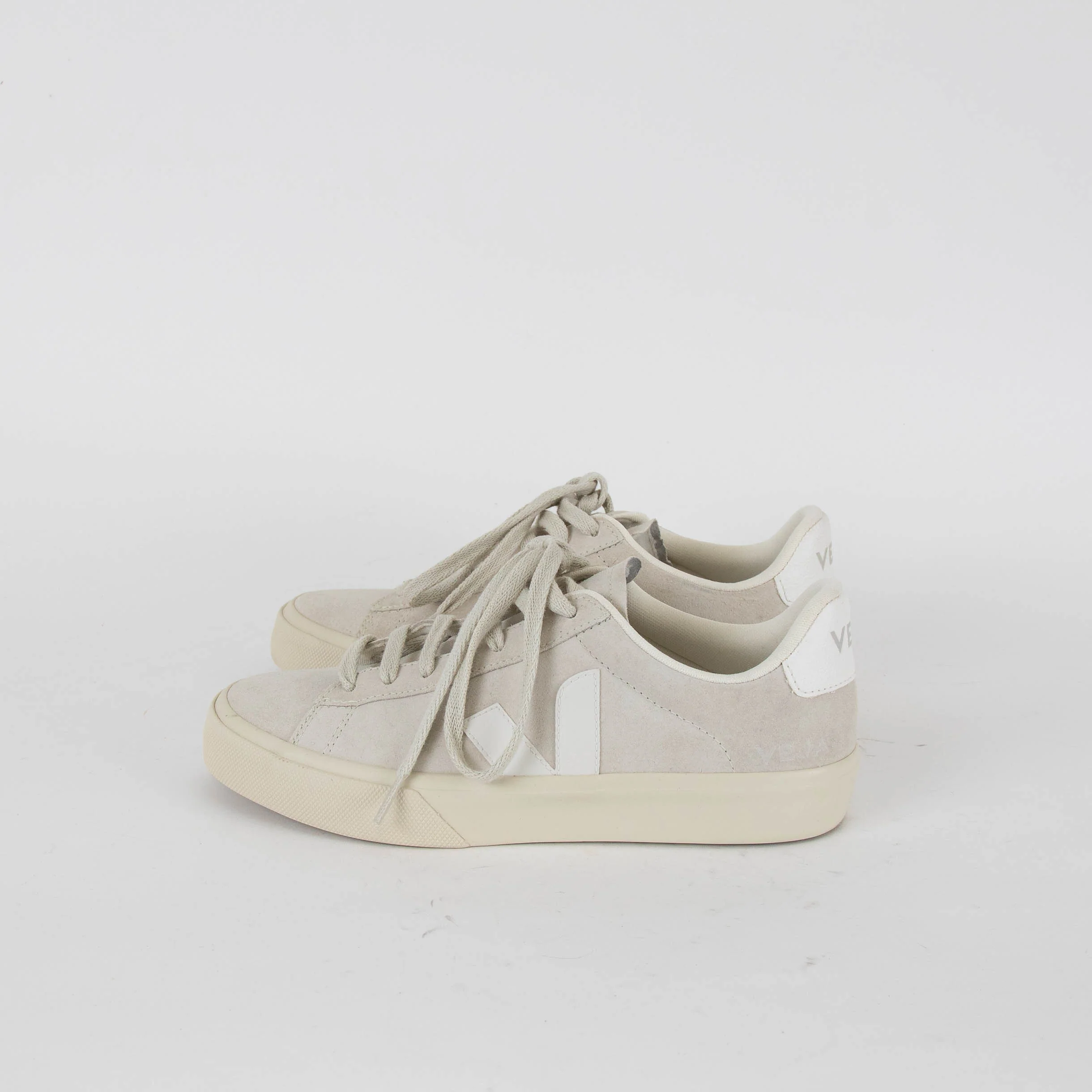 Veja Off White Suede Campus Trainers - Image 3