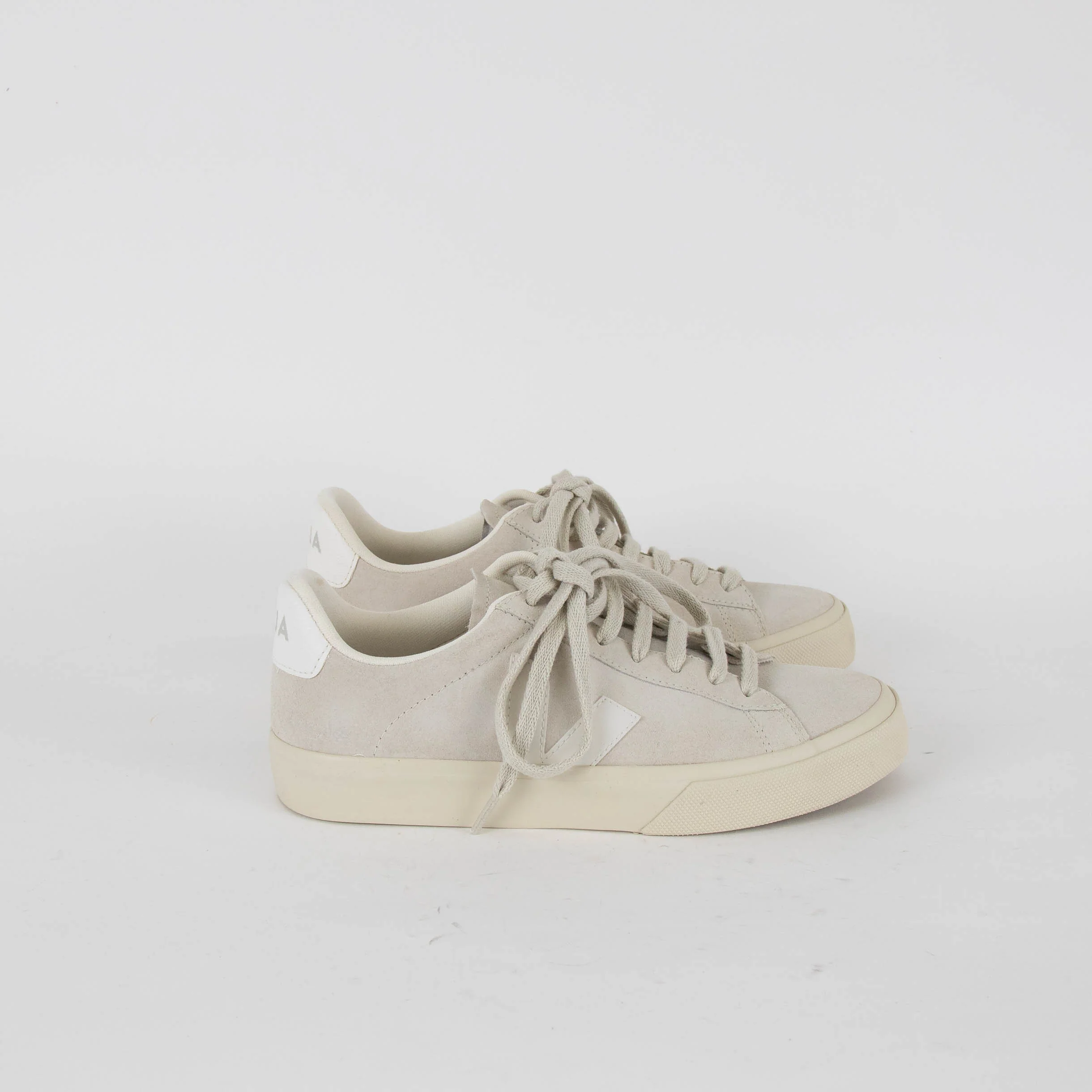 Veja Off White Suede Campus Trainers - Image 5