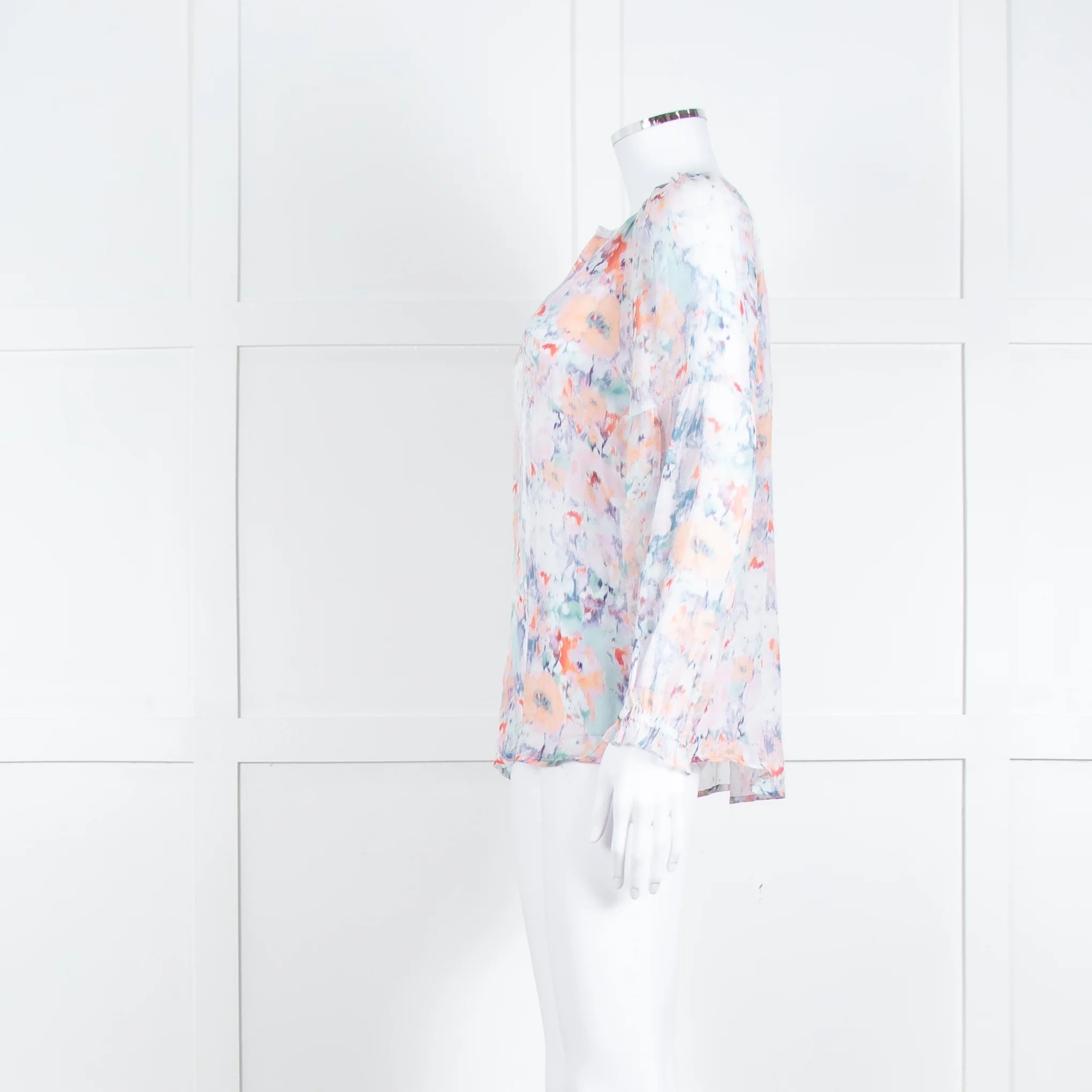 Velvet By Graham & Spencer Dusty Pink Grey Long Sleeve Top - Image 7