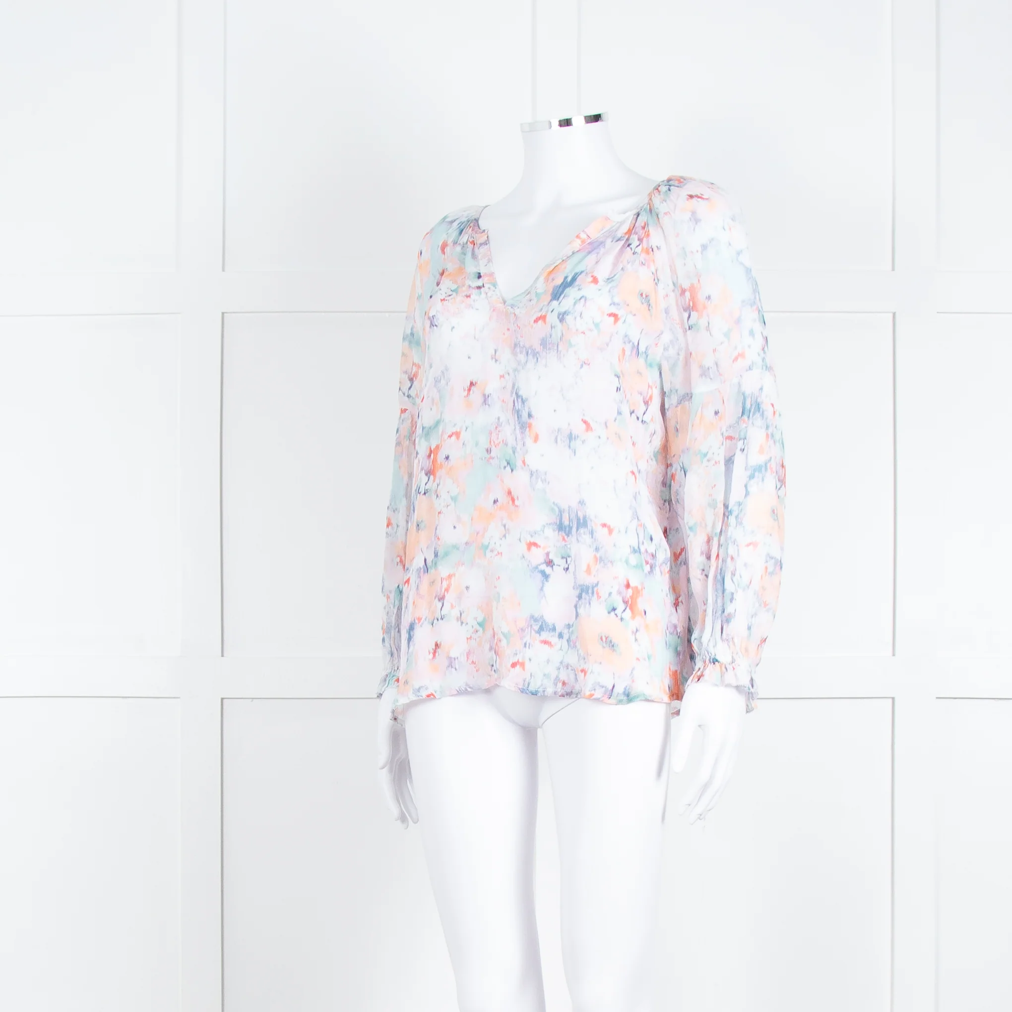 Velvet By Graham & Spencer Dusty Pink Grey Long Sleeve Top - Image 8