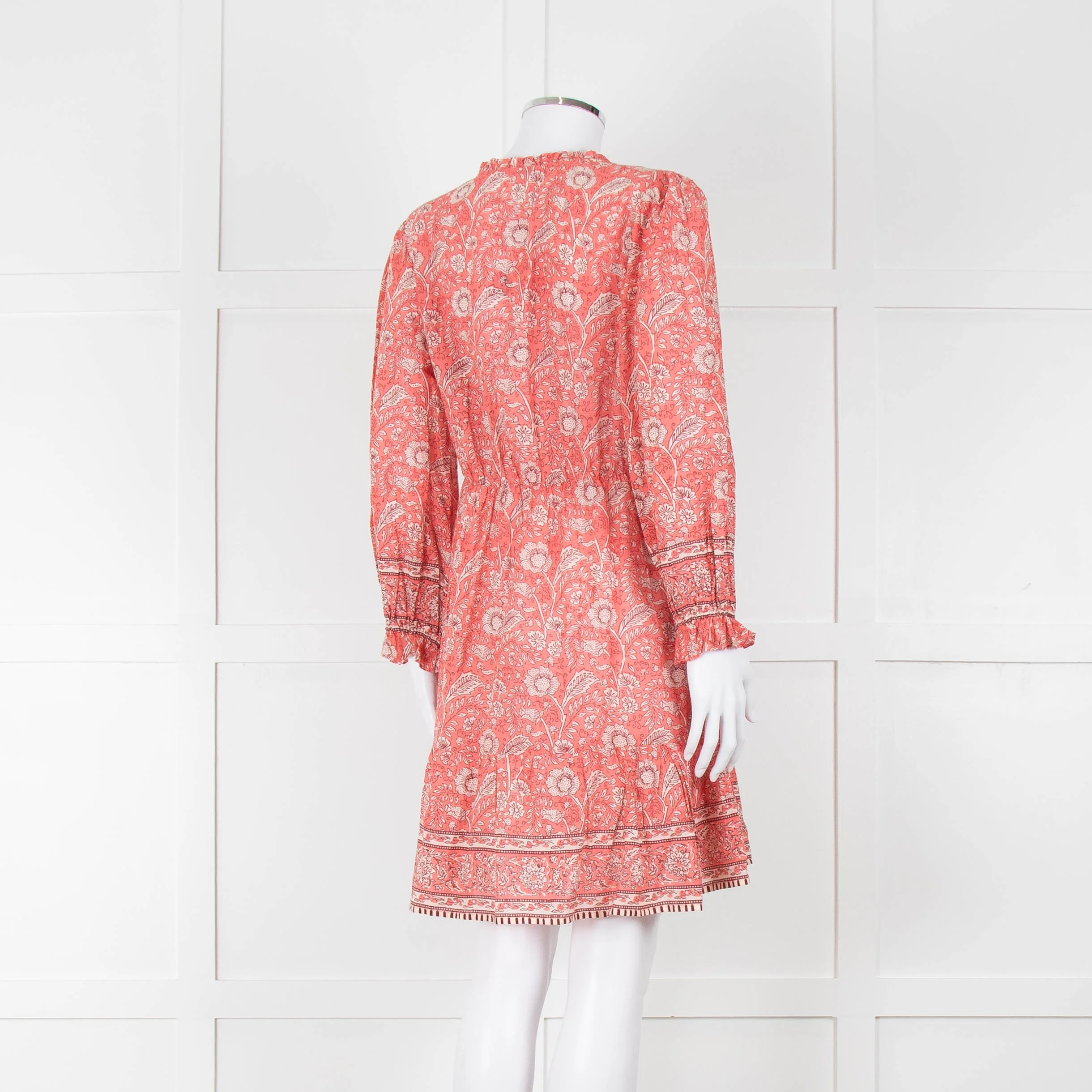 Velvet By Graham & Spencer Pink Floral Cotton Dress - Image 4