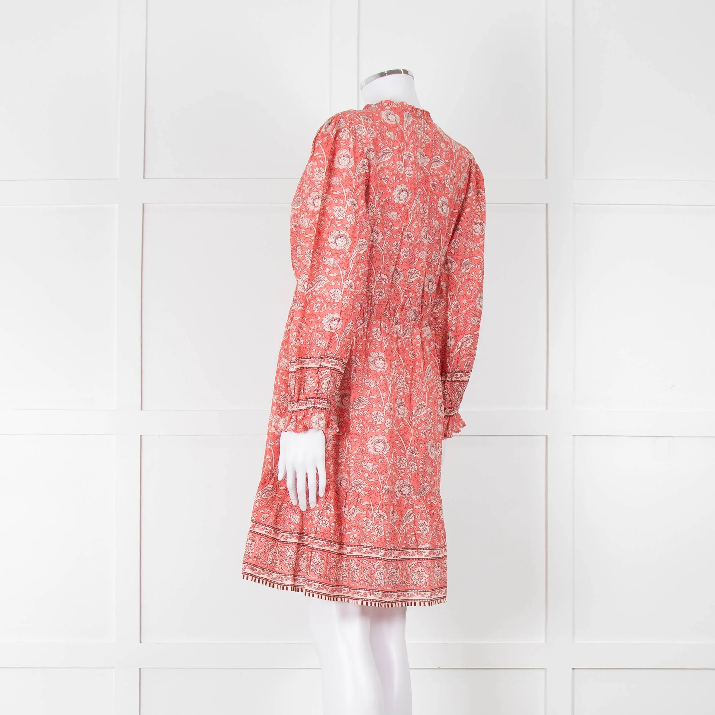 Velvet By Graham & Spencer Pink Floral Cotton Dress - Image 6
