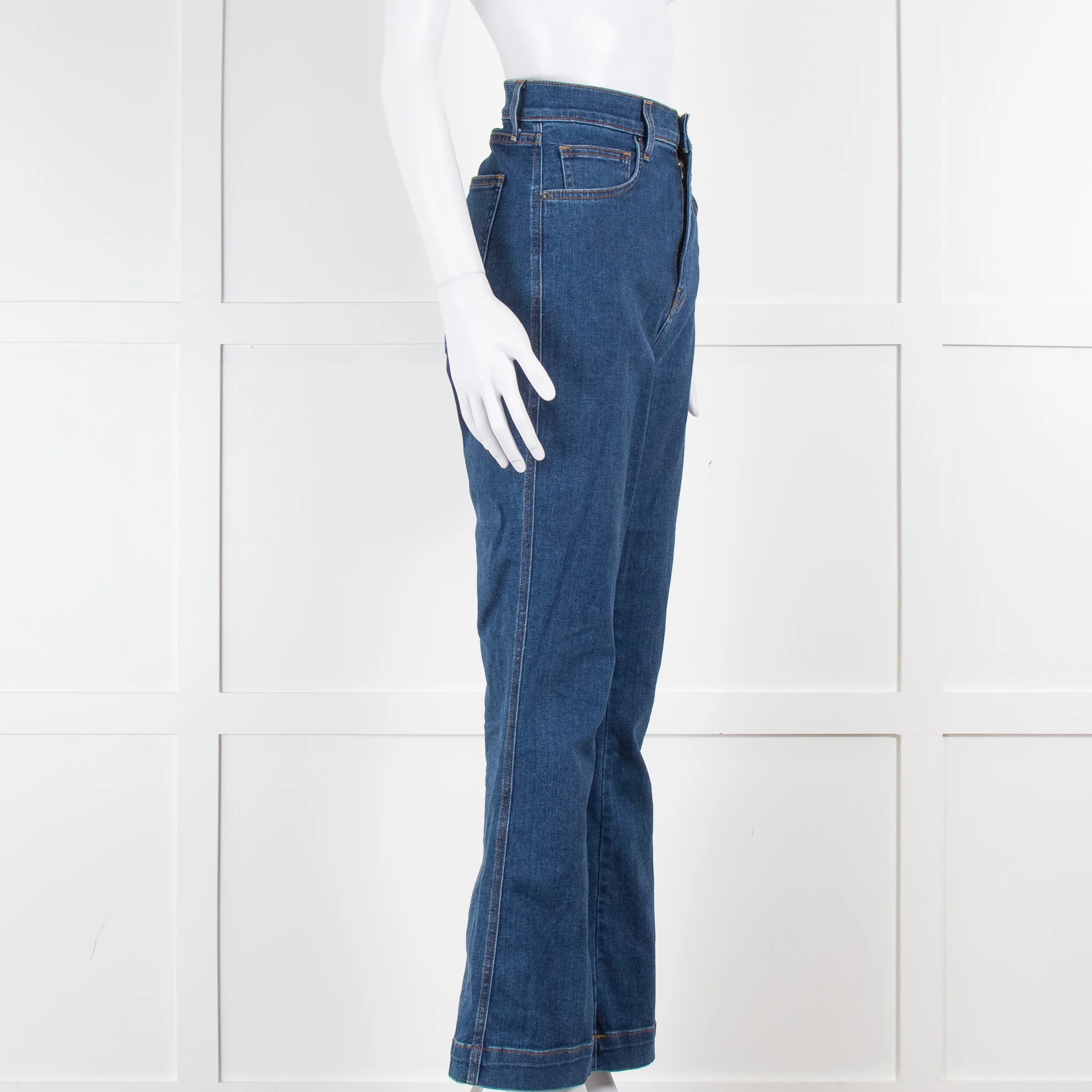 Veronica Beard High Waisted Flared Jeans - Image 2