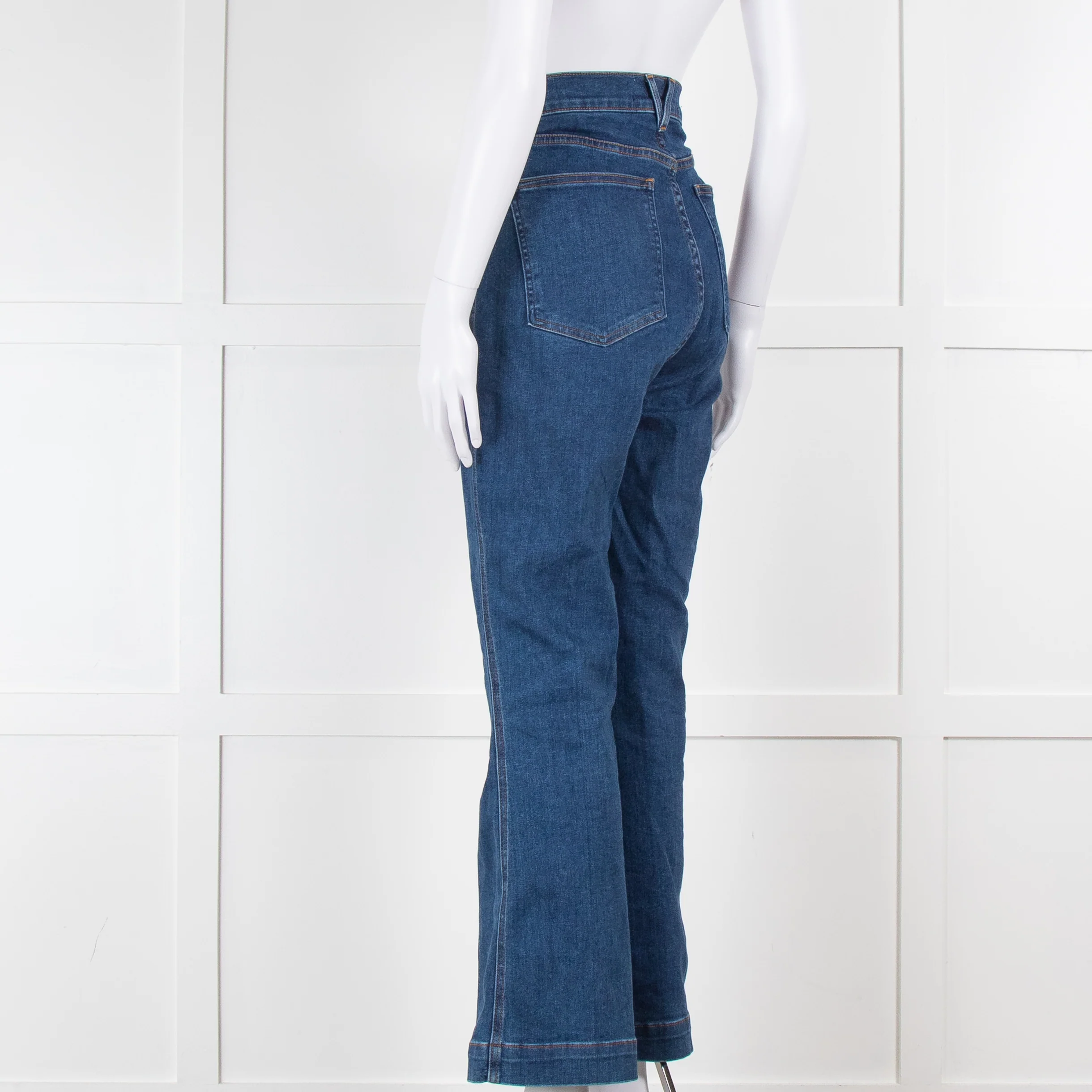 Veronica Beard High Waisted Flared Jeans - Image 6