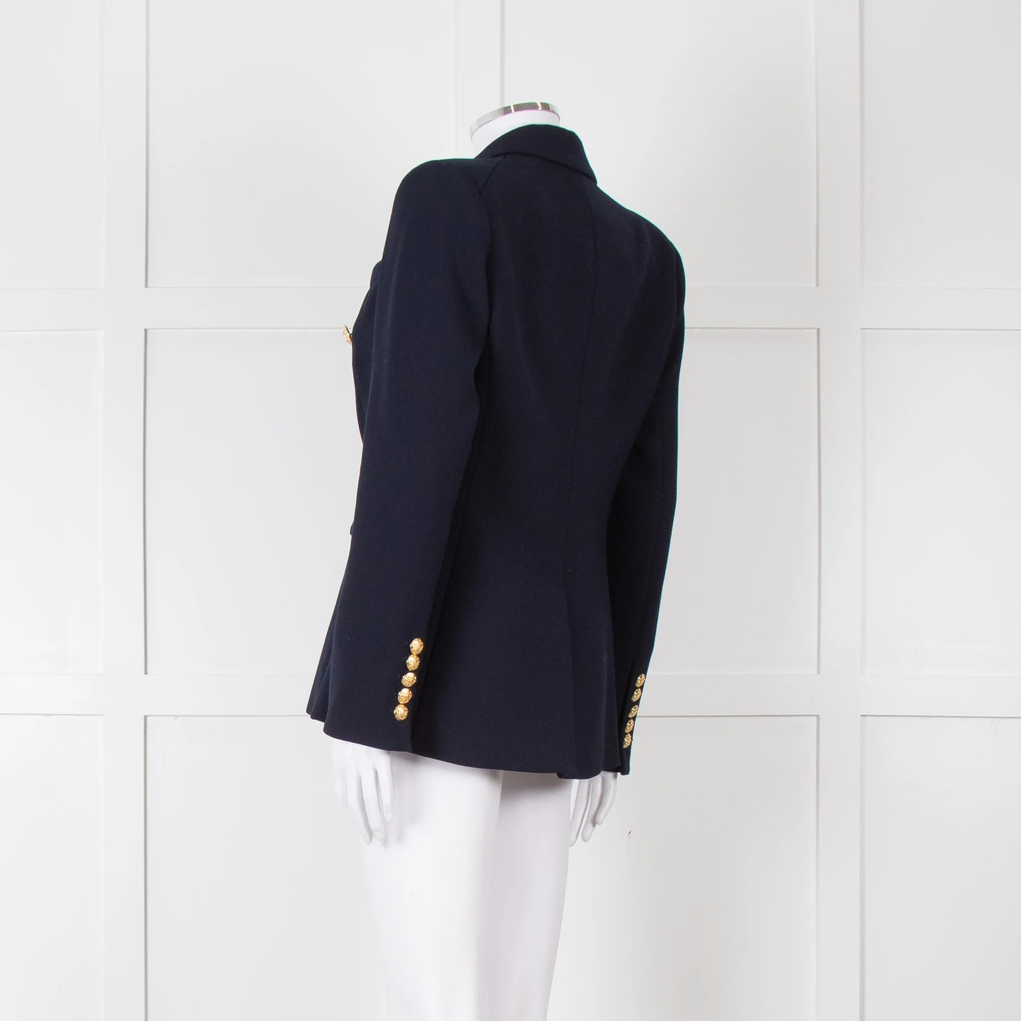 Veronica Beard Miller Dickey Navy Blazer With Gold Buttons - Image 4