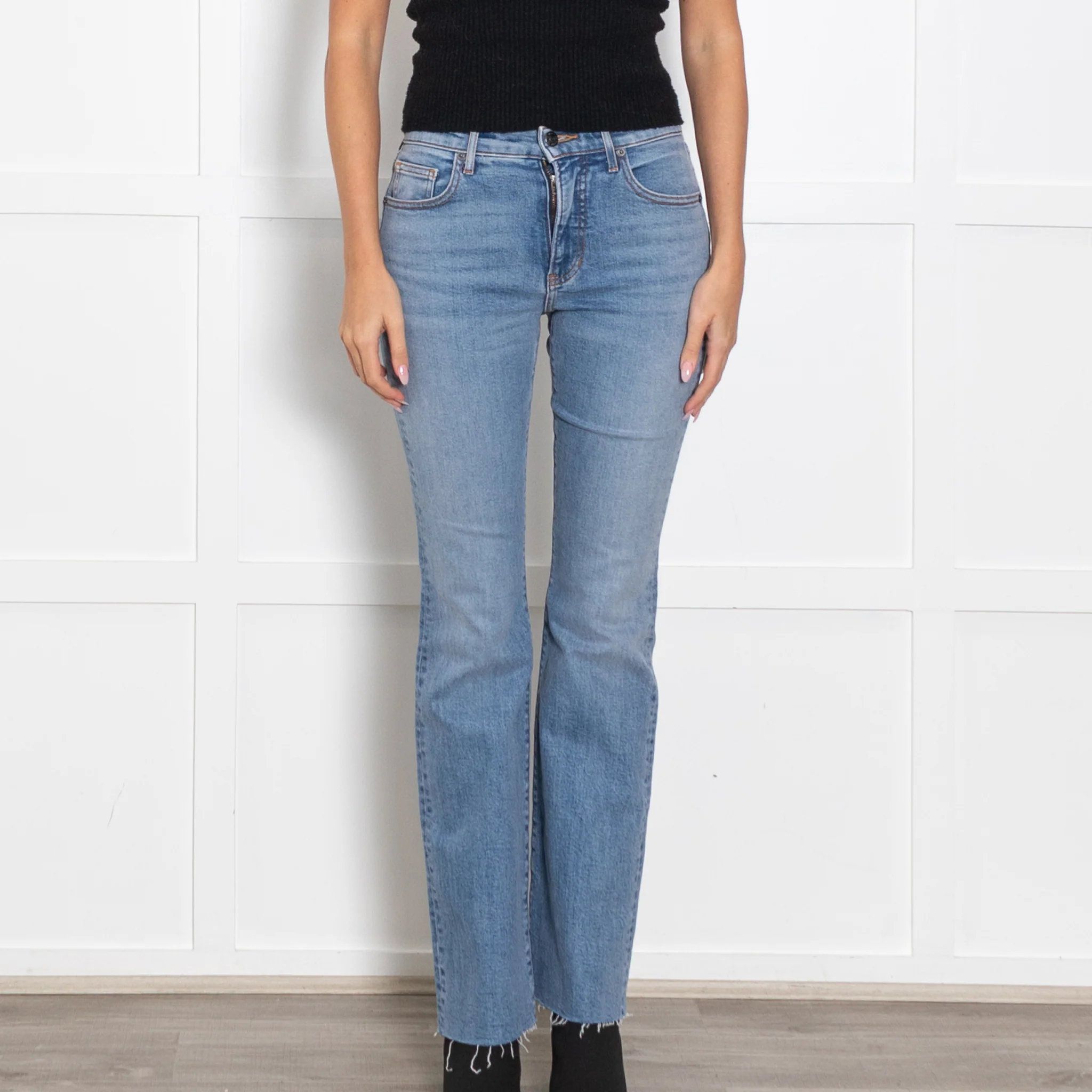 Veronica Beard Pale Wash Cameron Mid Rise Jeans - Image 2