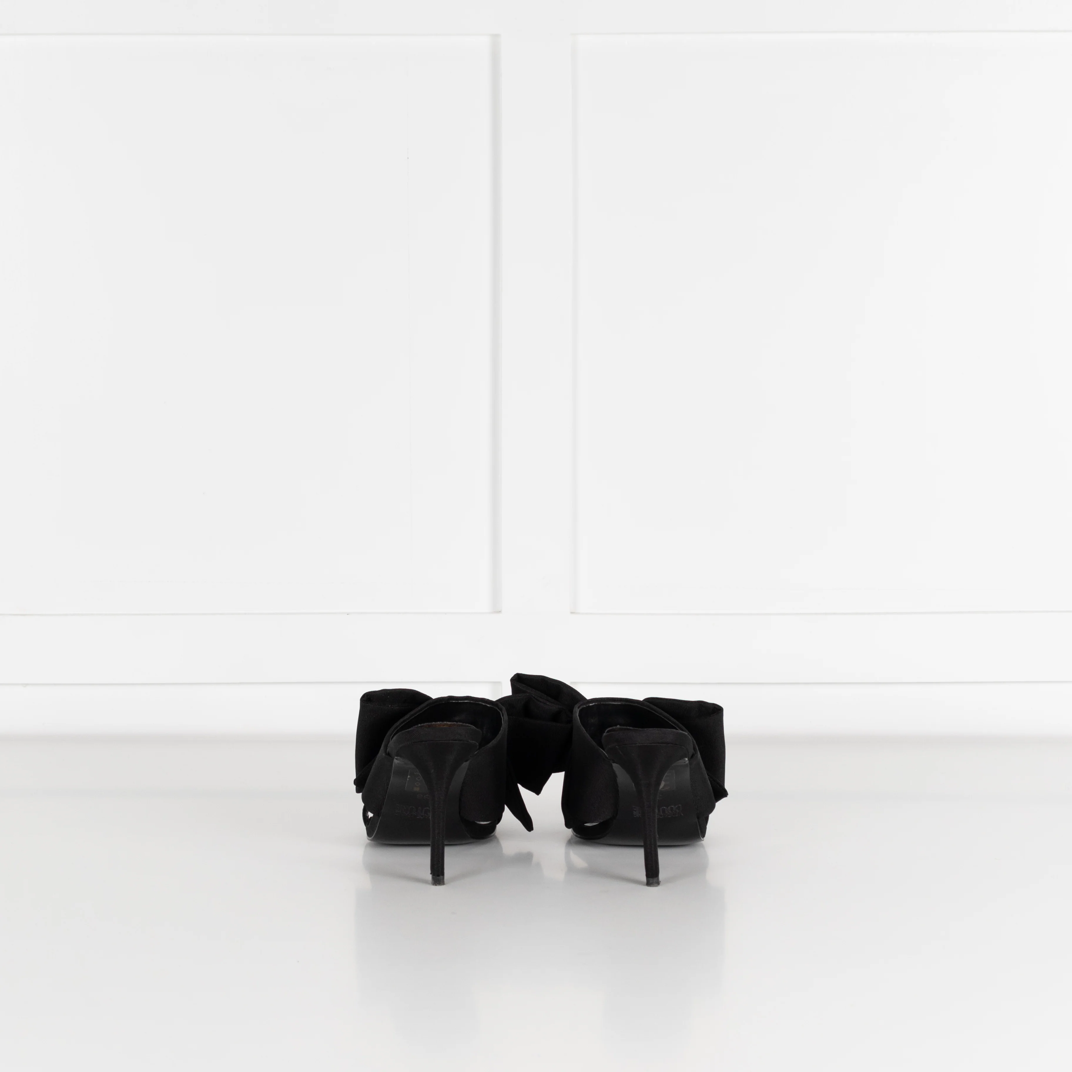 Versace Jeans Couture Black Emily Bow Healed Sandals - Image 4