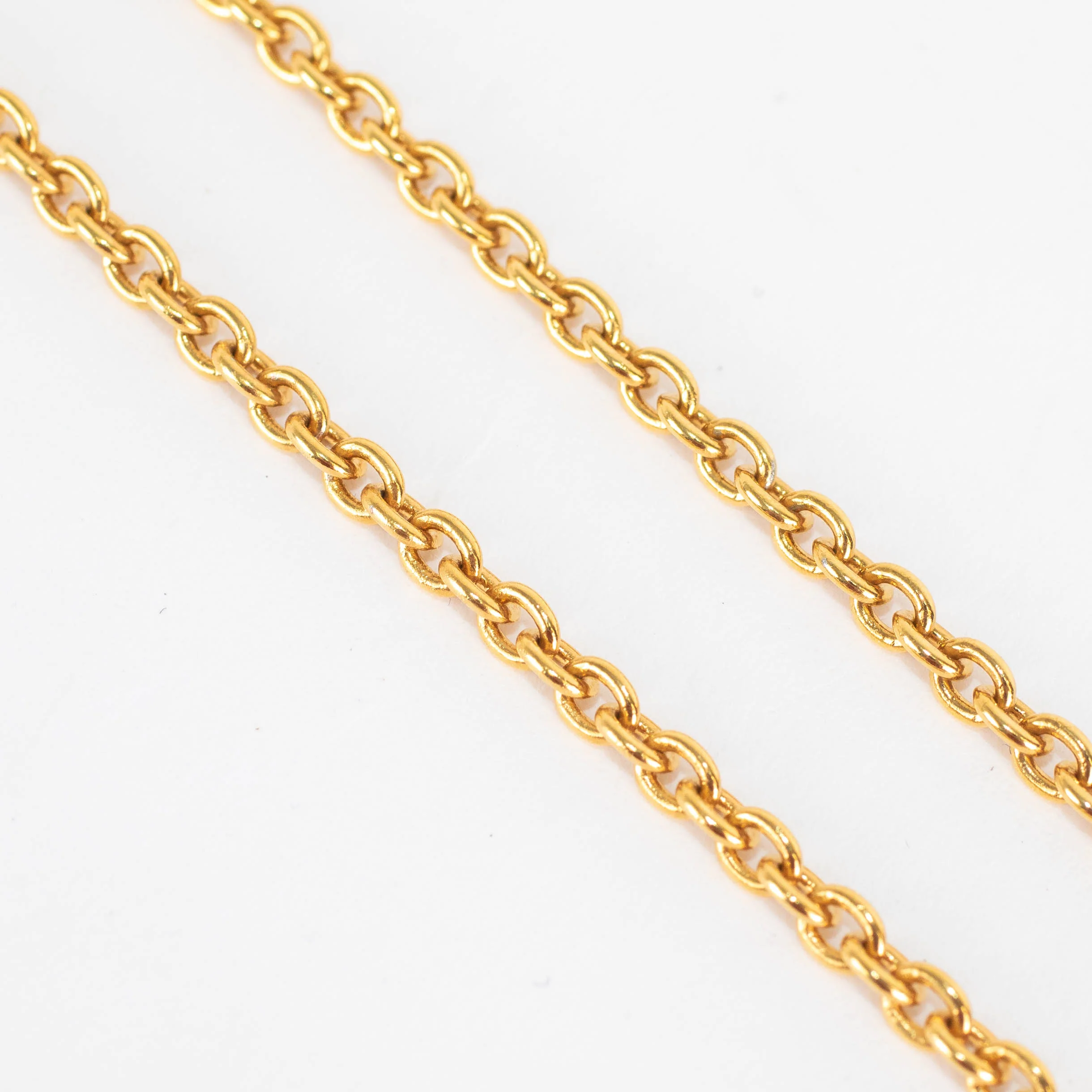 Victoria Beckham Gold Chain Tassel Necklace - Image 4