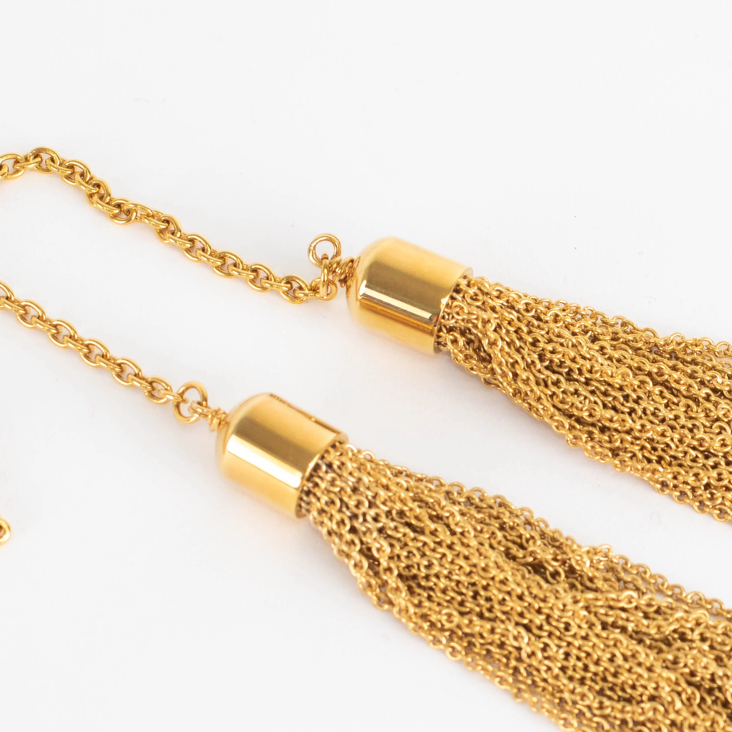 Victoria Beckham Gold Chain Tassel Necklace - Image 5