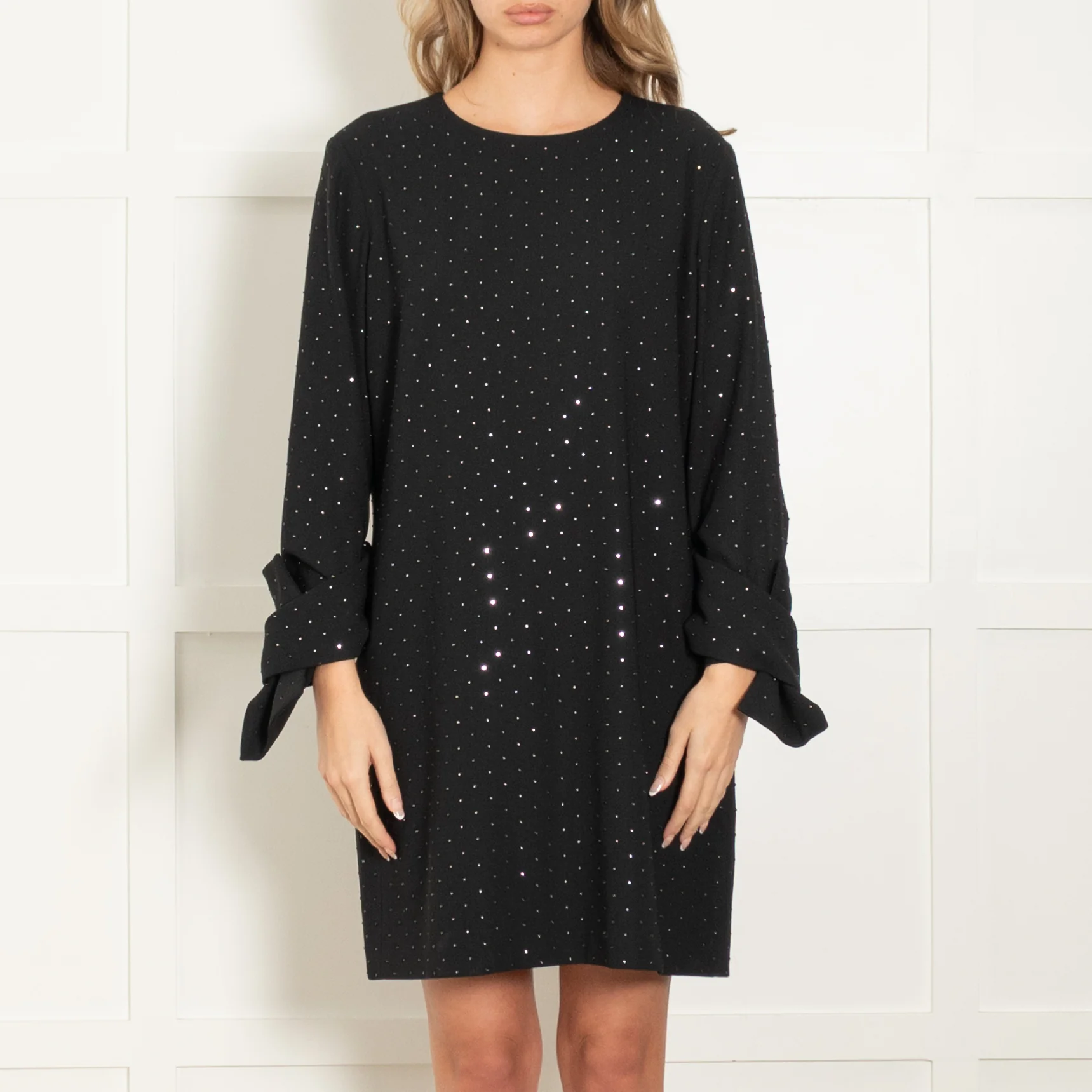 Victoria Victoria Beckham Black Crystal Embellished Dress - Image 2