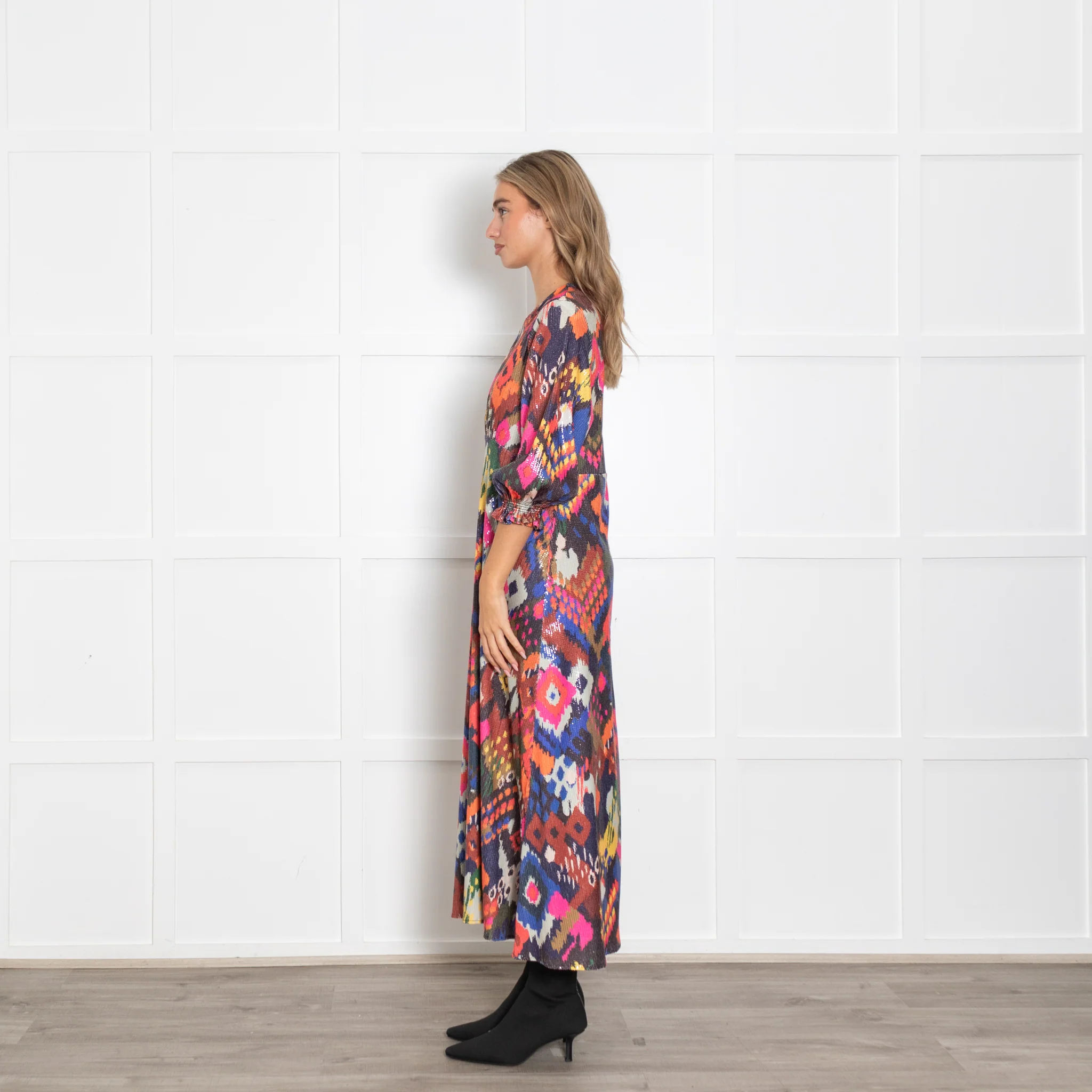 Vilagallo Multicoloured Sequin Dress - Image 4