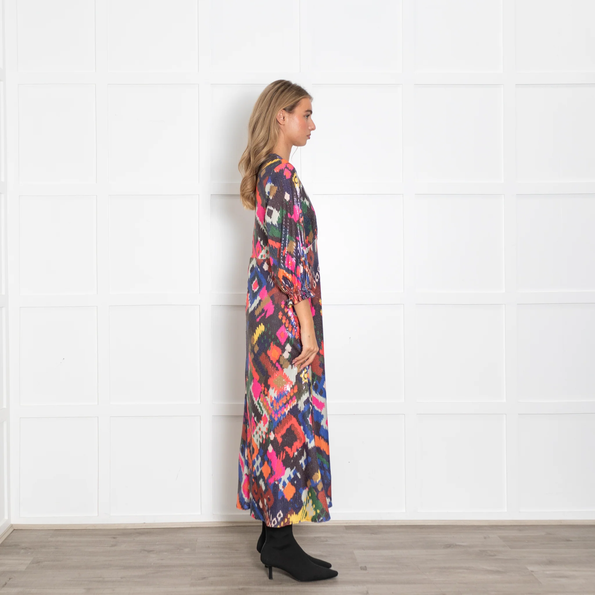 Vilagallo Multicoloured Sequin Dress - Image 6