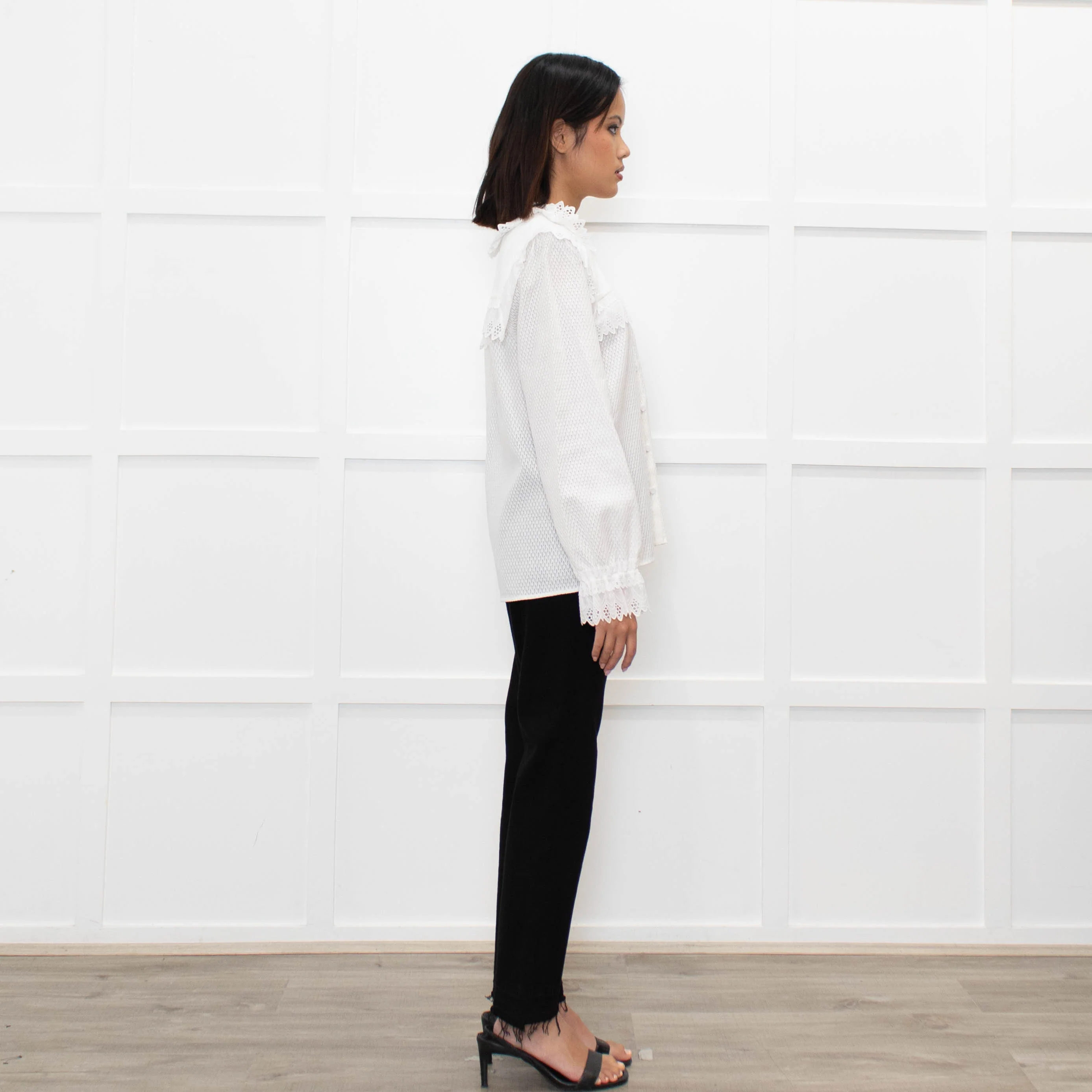 Vilshenko White Poppy Blouse - Image 4