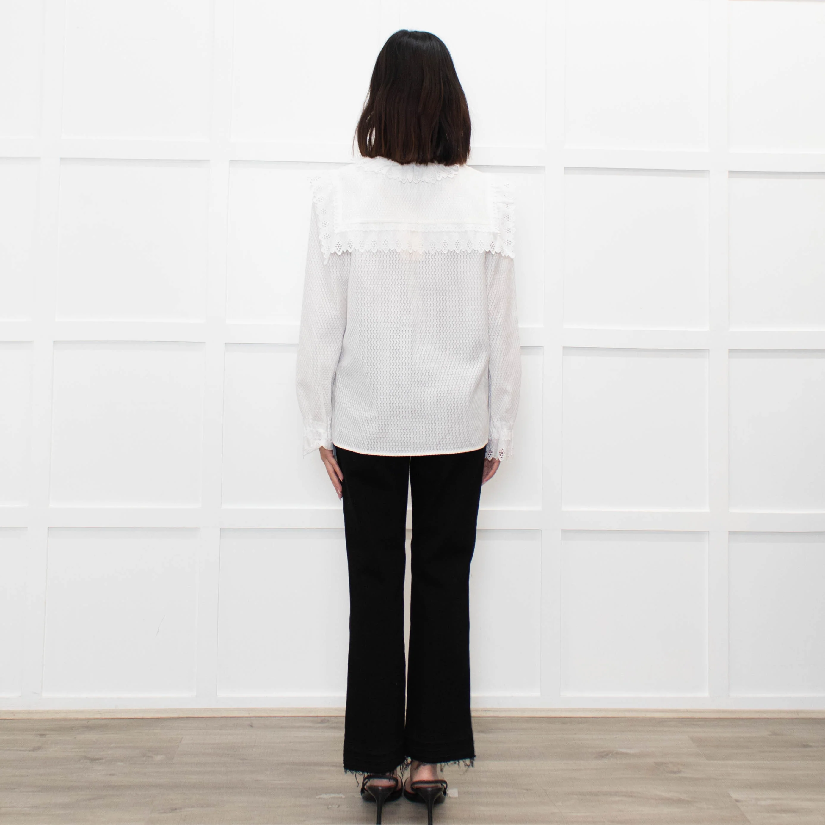 Vilshenko White Poppy Blouse - Image 5