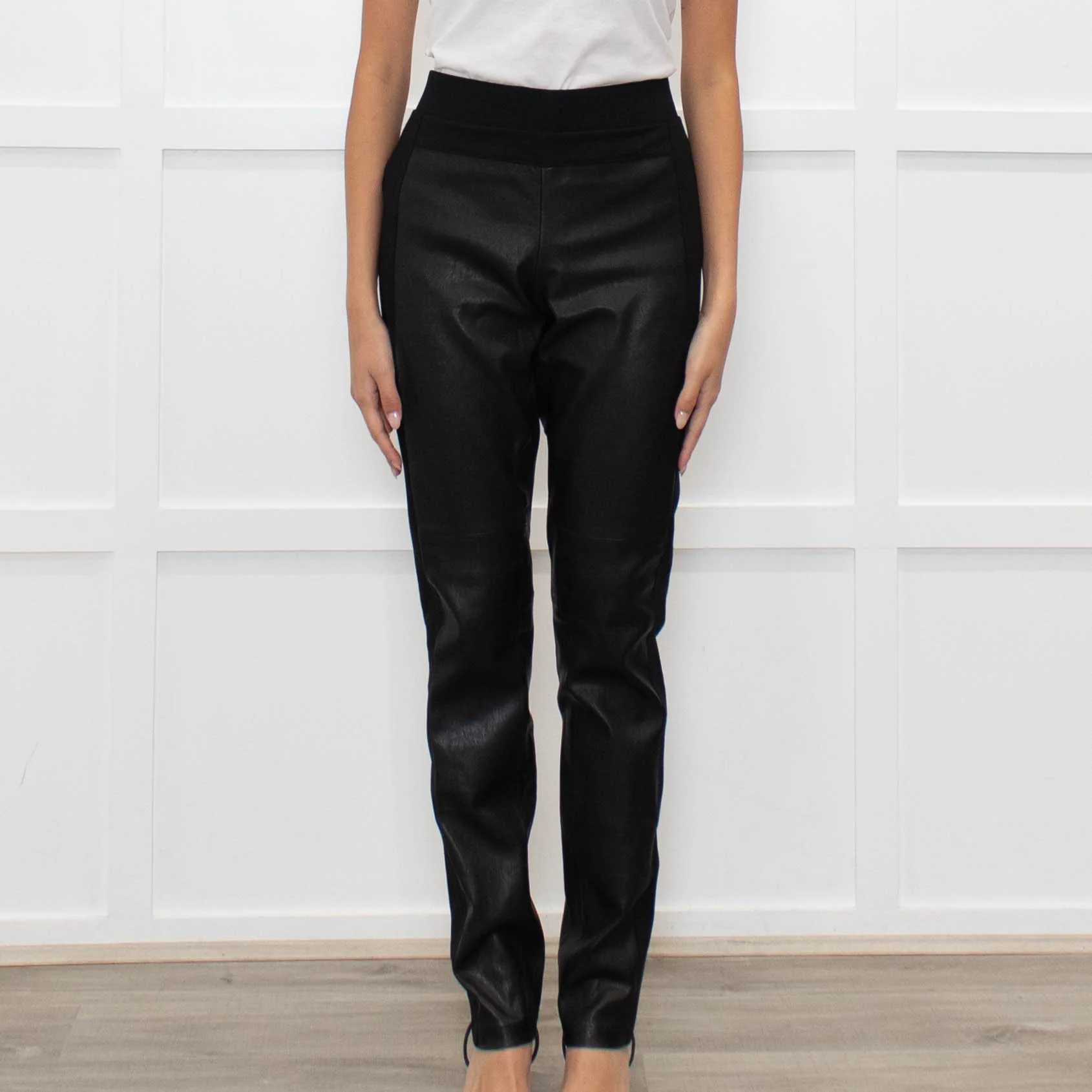Vince at Bergdorf Goodman Leather Leggings - Image 2