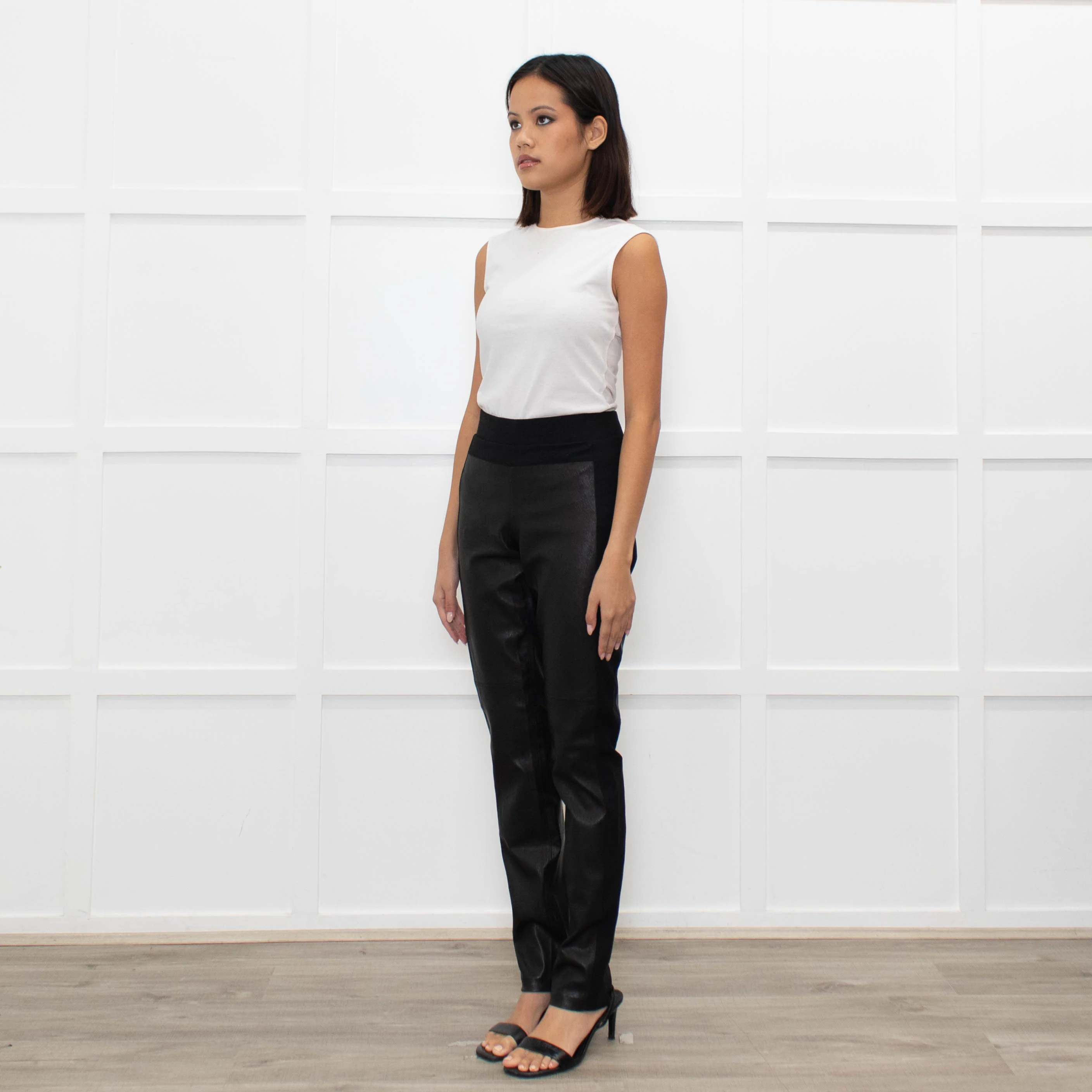 Vince at Bergdorf Goodman Leather Leggings - Image 4