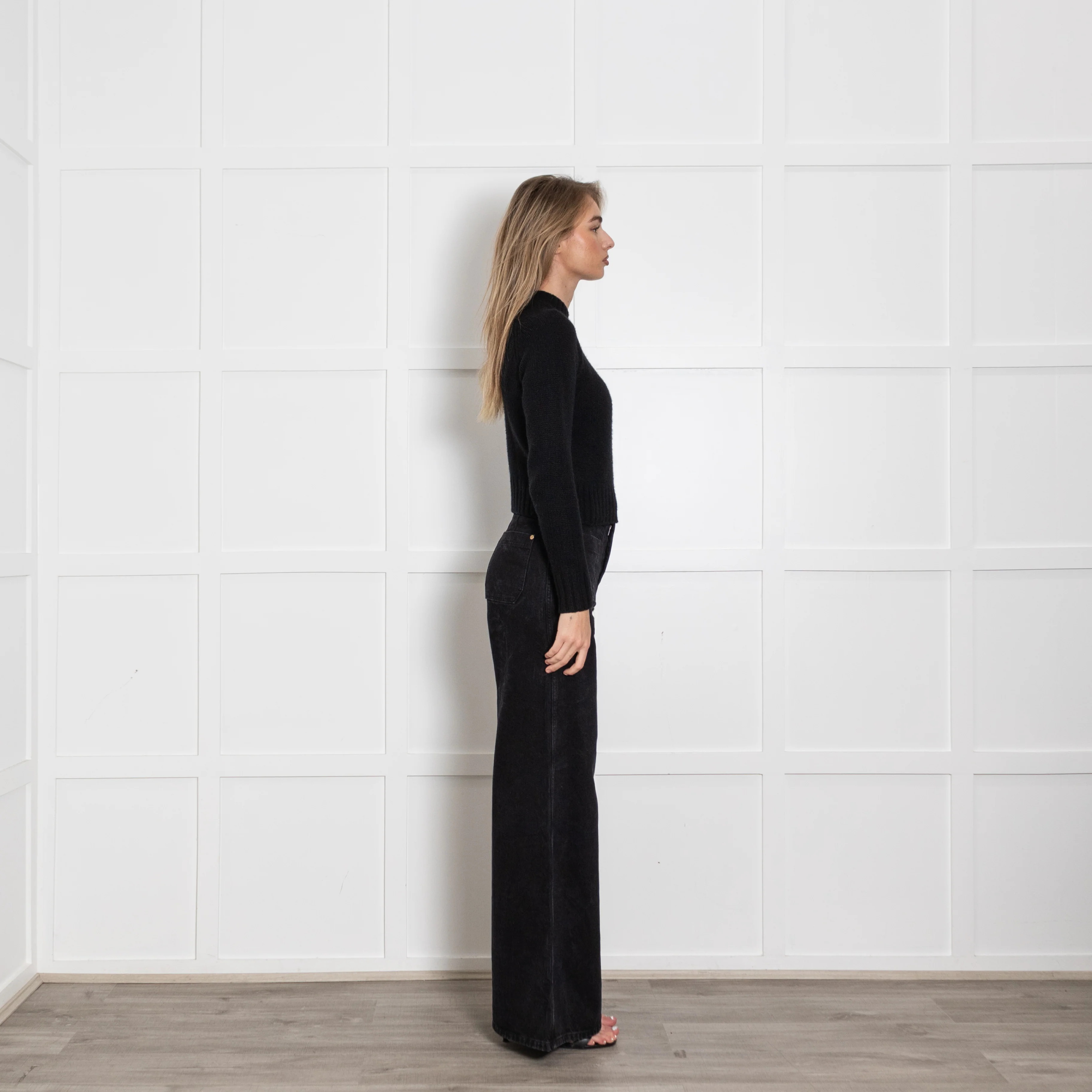 Vince Black Cashmere Short Jumper - Image 6