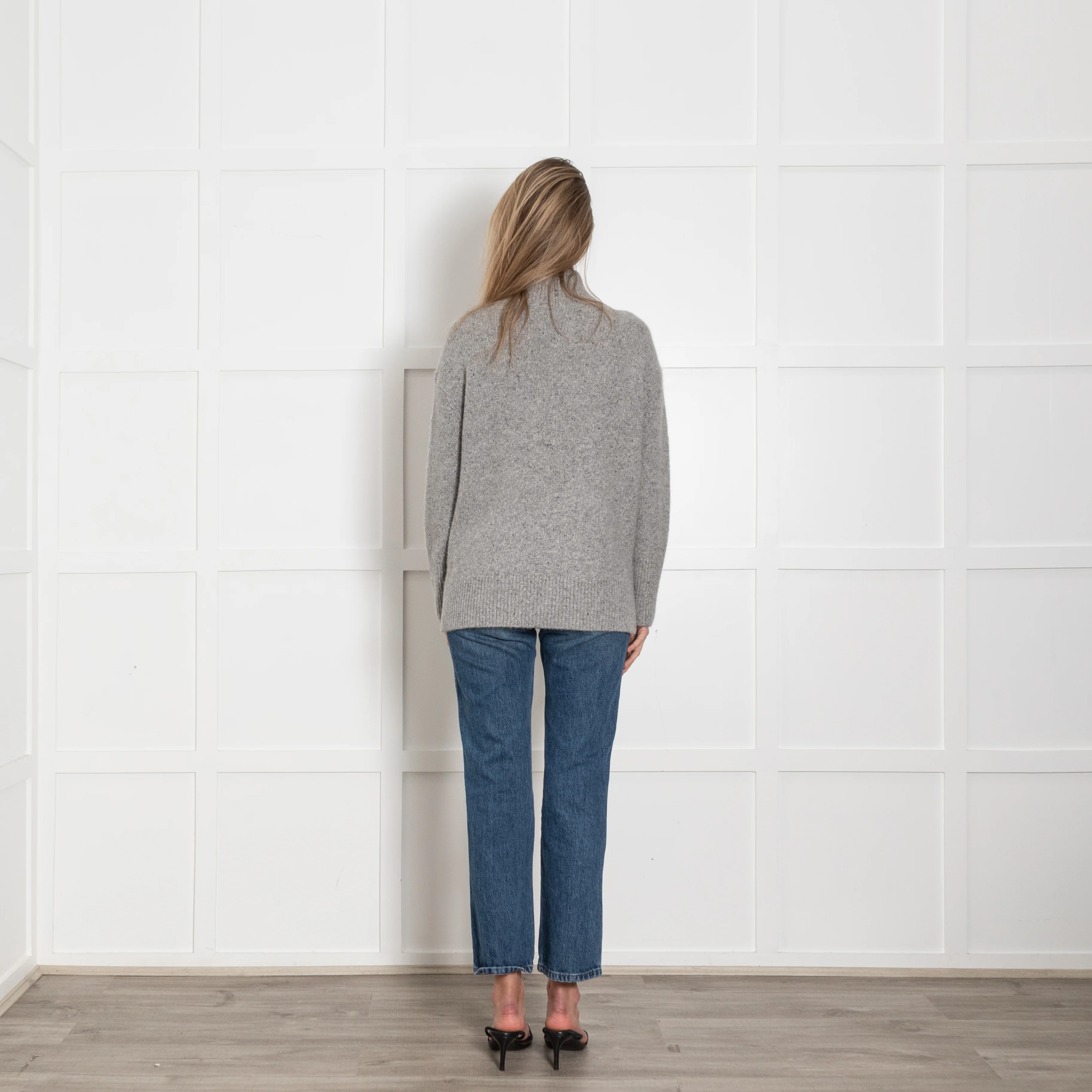 Vince Donegal Side Slit Roll Neck Cashmere Jumper - Image 5