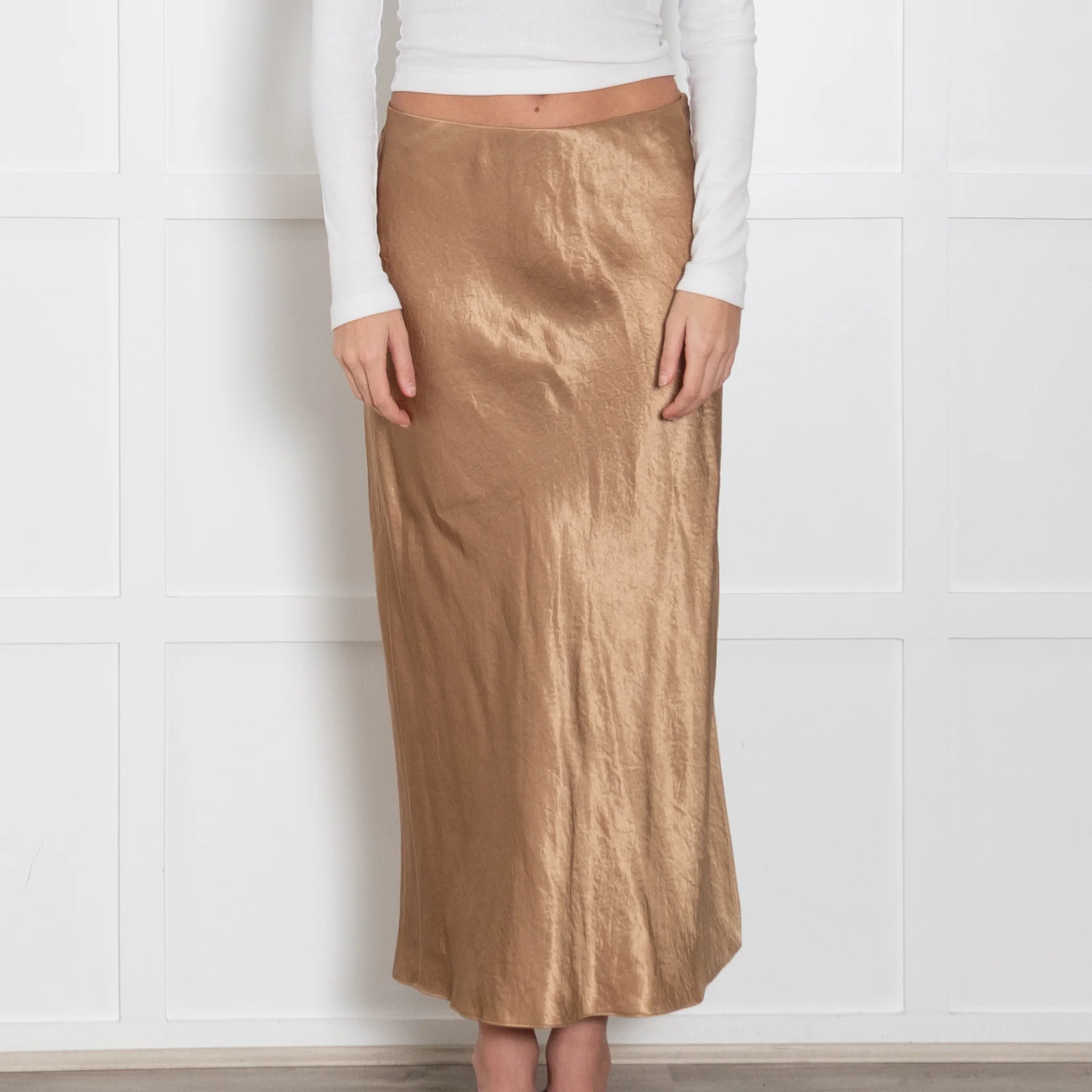 Vince Gold Slip Skirt - Image 2