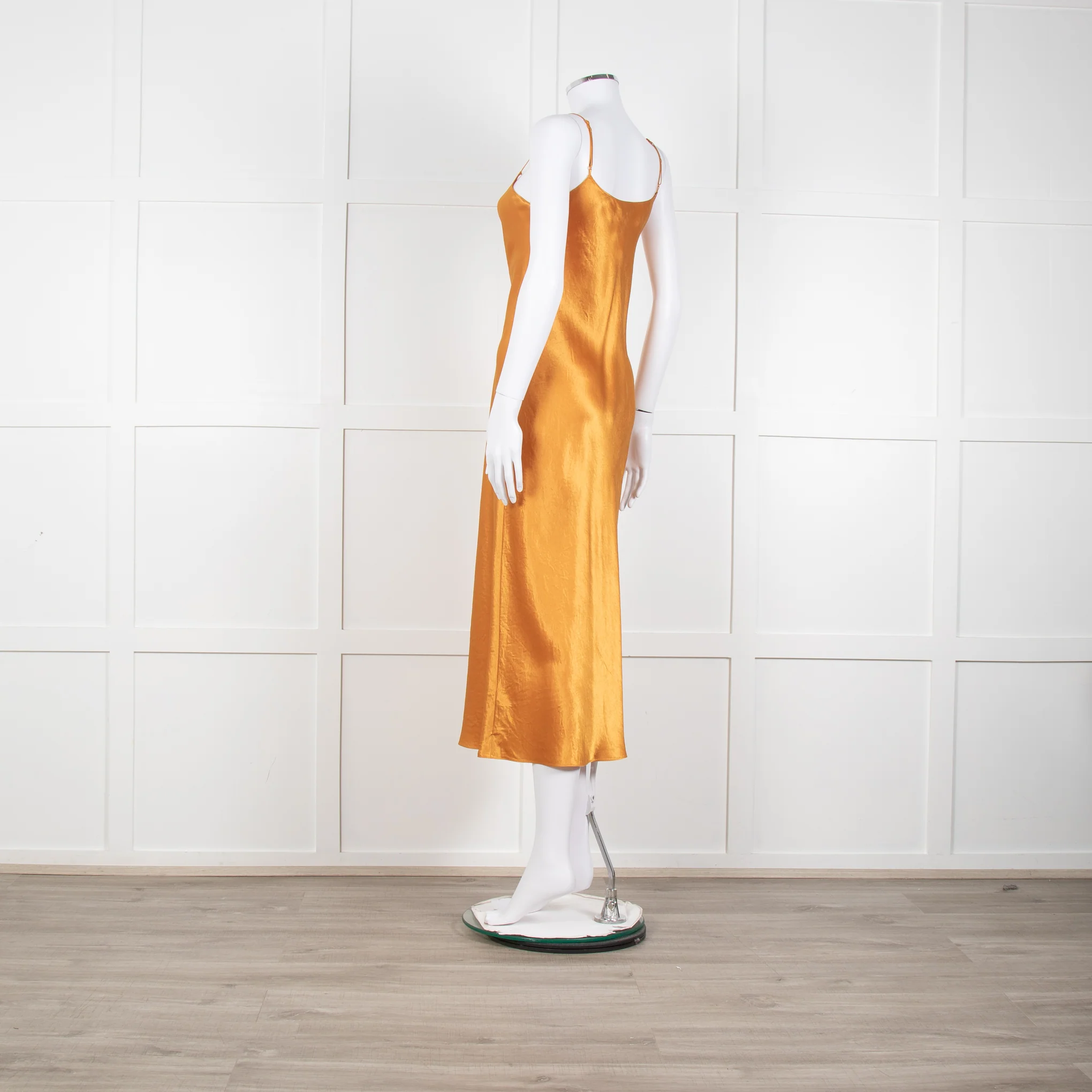 Vince Orange Slip Dress - Image 4