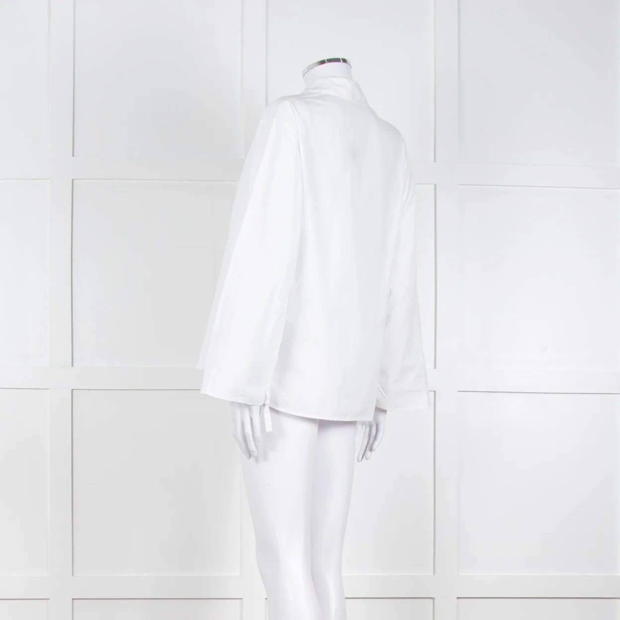 Vince White Shirt With Gather Pull Sleeves - Image 5