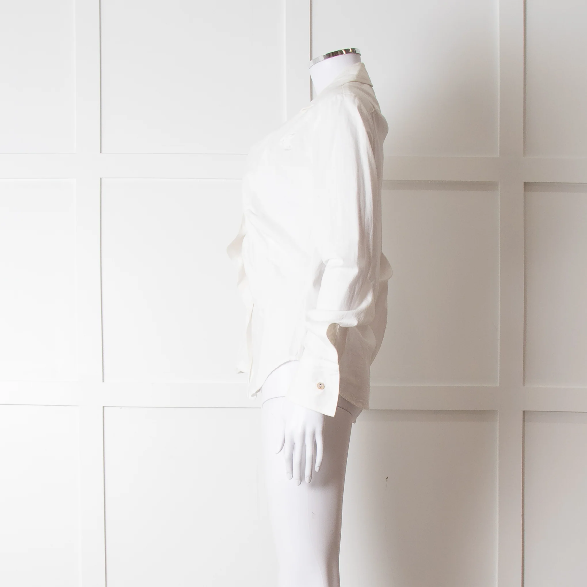 Vivienne Westwood Anglomania Cream Low Neck Shirt - Image 3