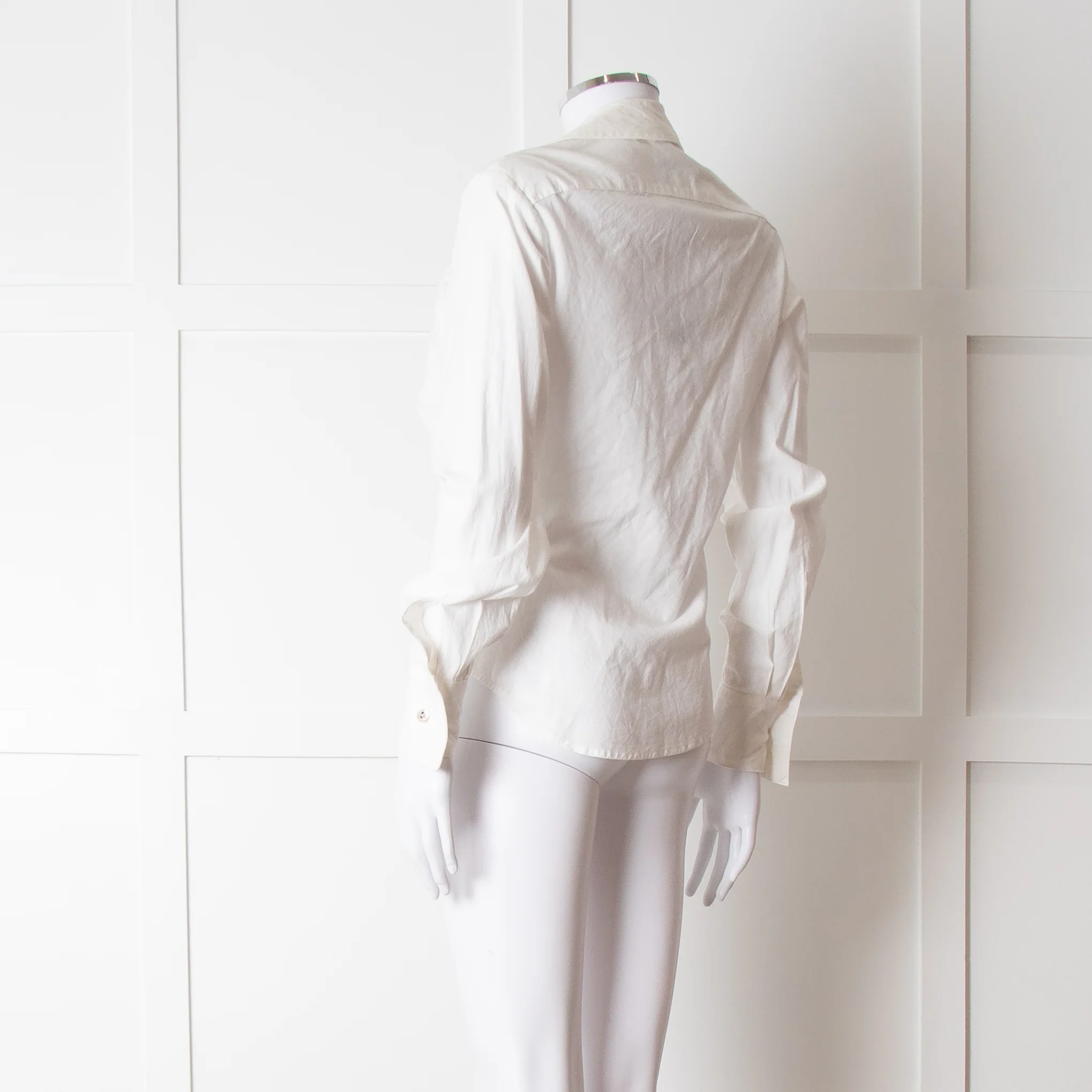 Vivienne Westwood Anglomania Cream Low Neck Shirt - Image 4