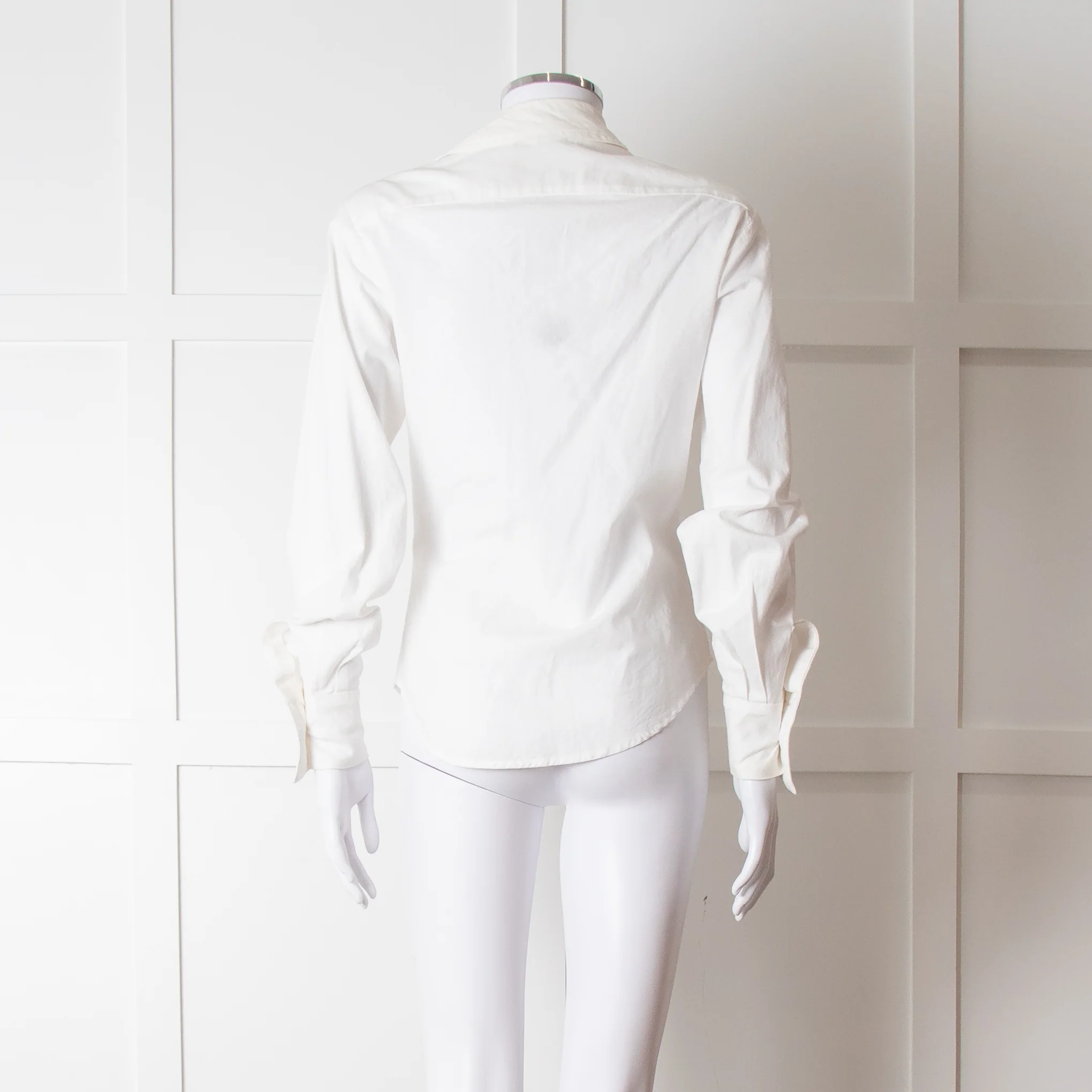 Vivienne Westwood Anglomania Cream Low Neck Shirt - Image 5