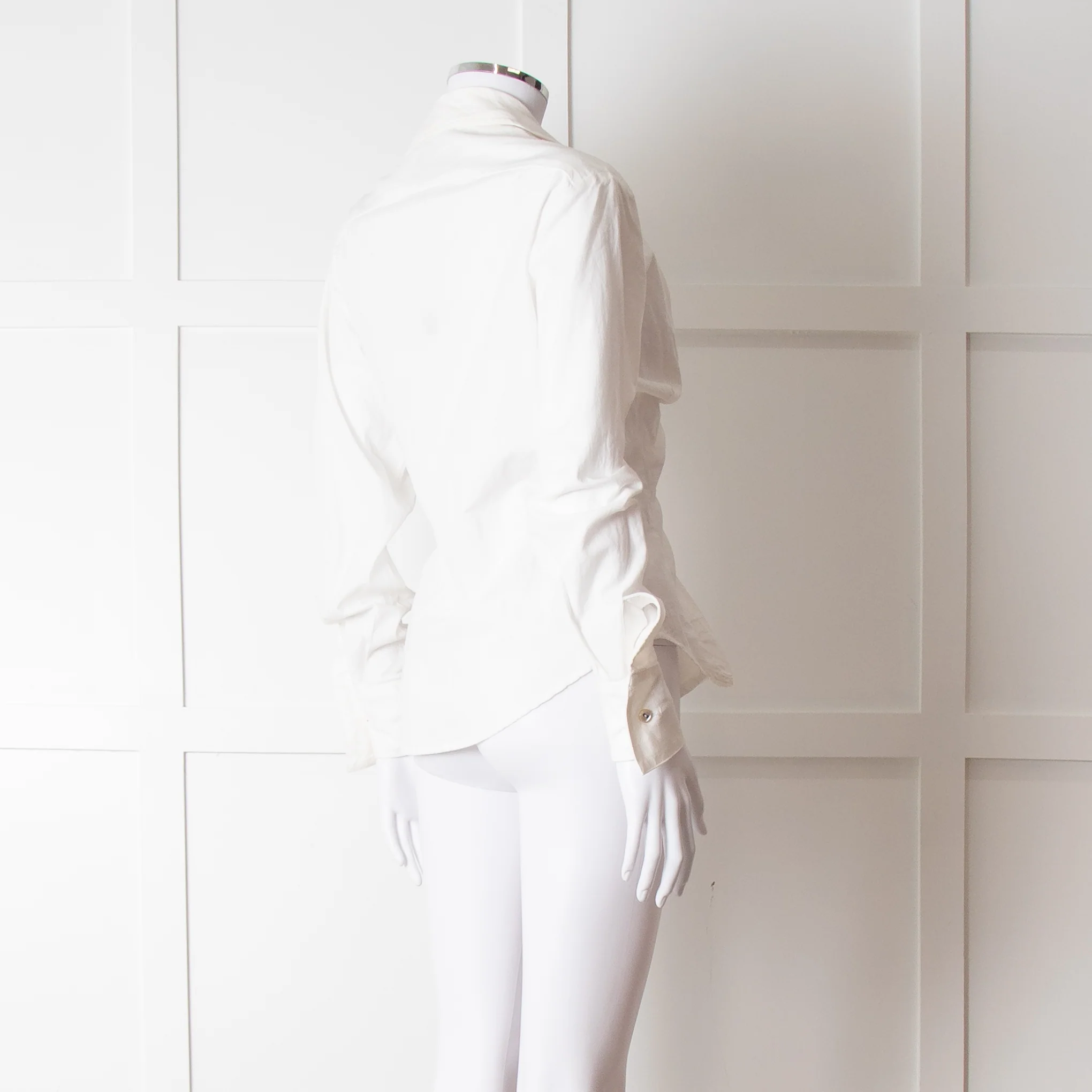 Vivienne Westwood Anglomania Cream Low Neck Shirt - Image 6