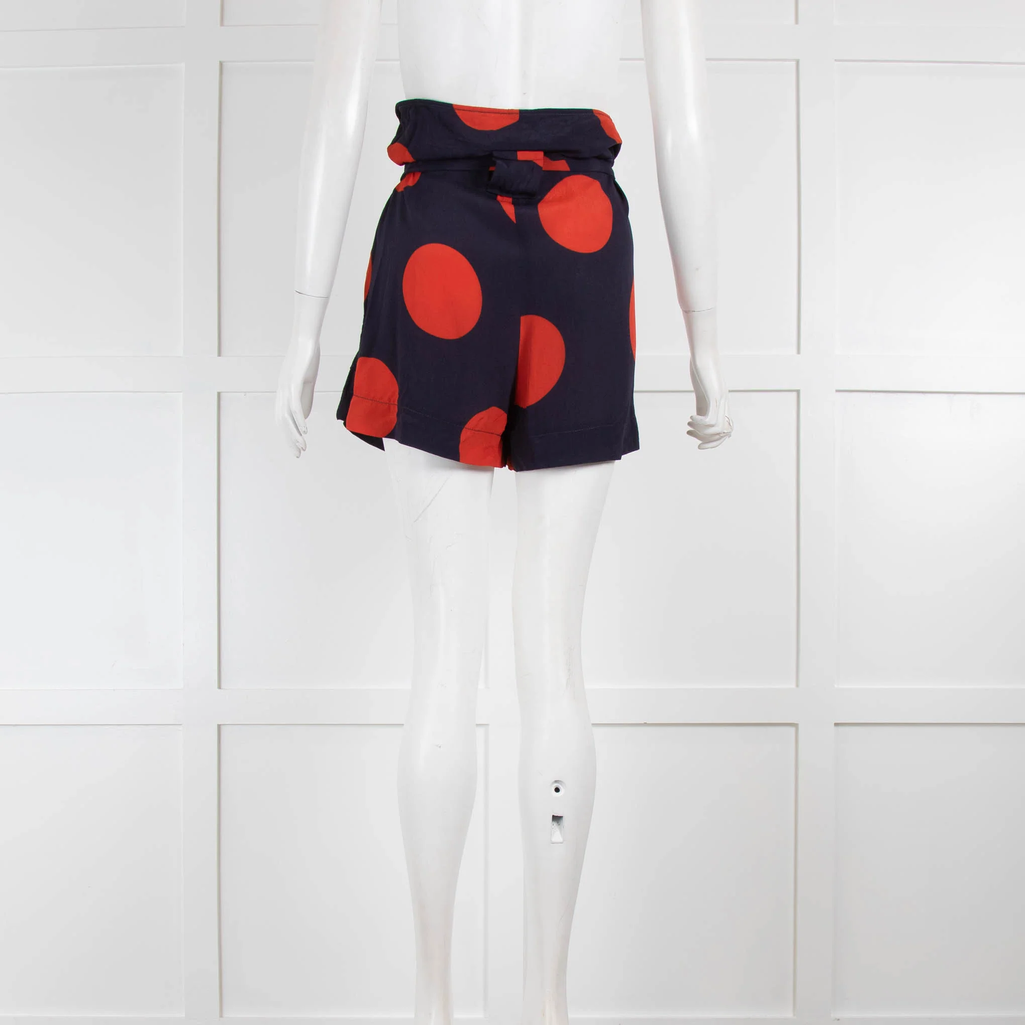 Vivienne Westwood Anglomania Navy & Red Patterned Shorts - Image 3