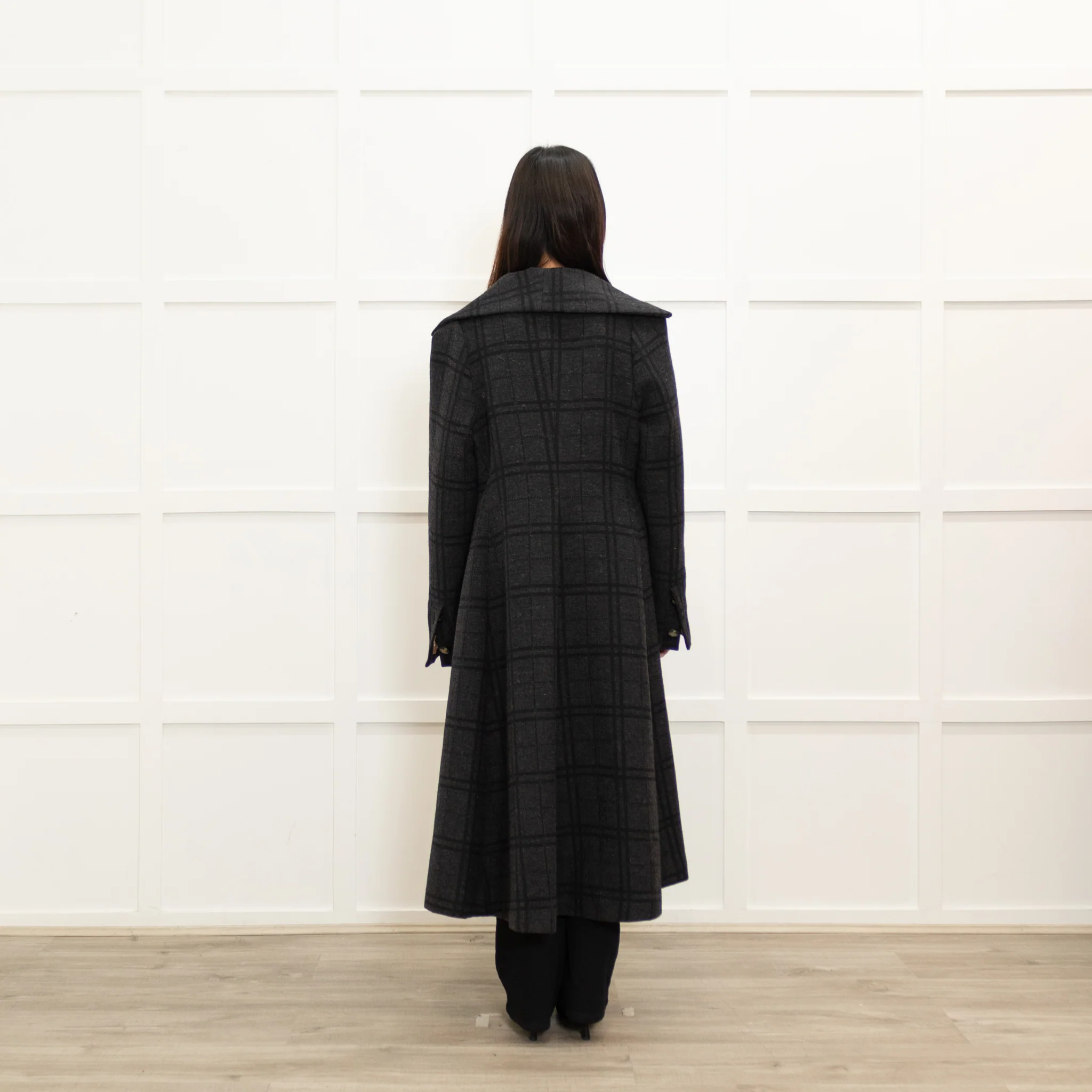 Vivienne Westwood Black Check Coat - Image 5