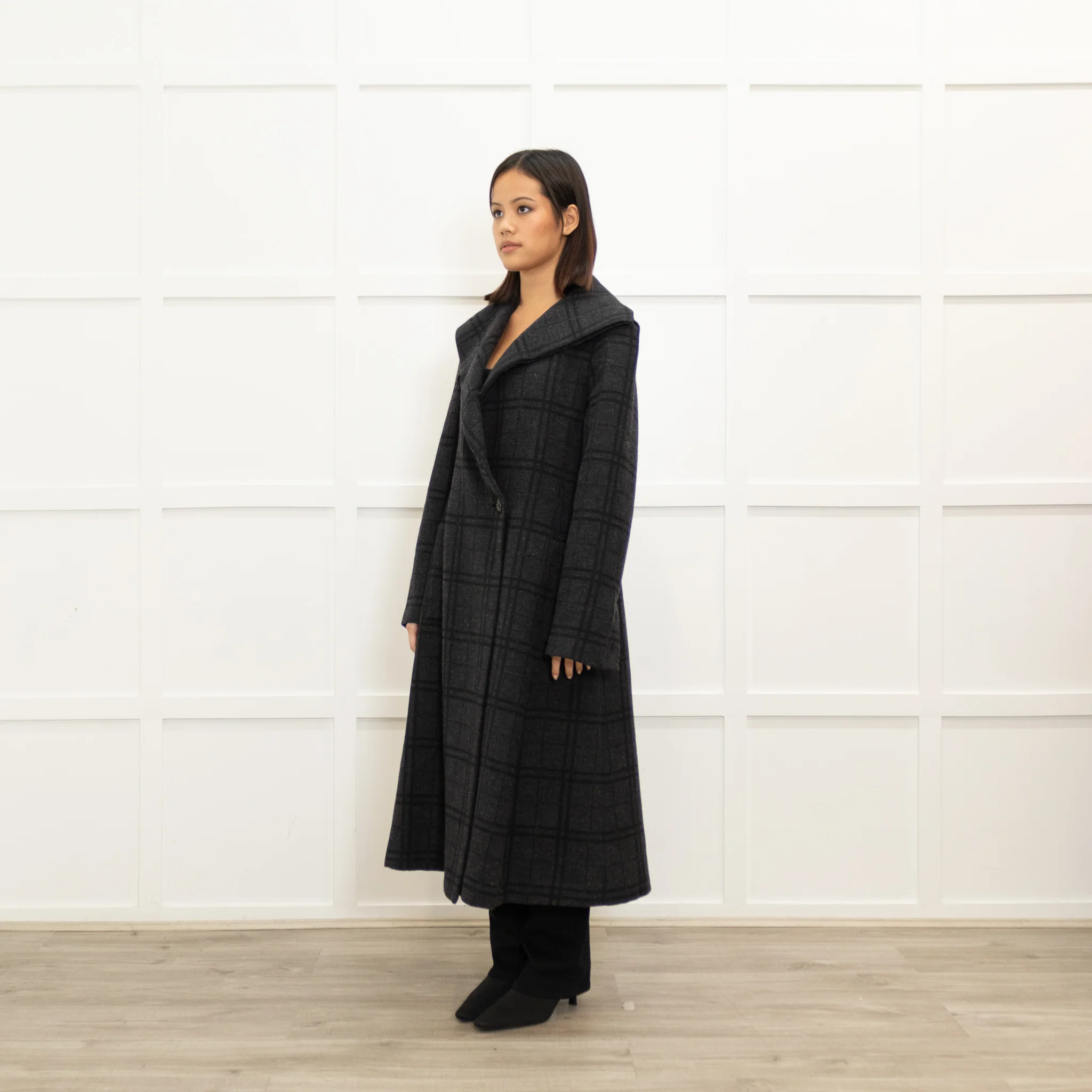 Vivienne Westwood Black Check Coat - Image 7