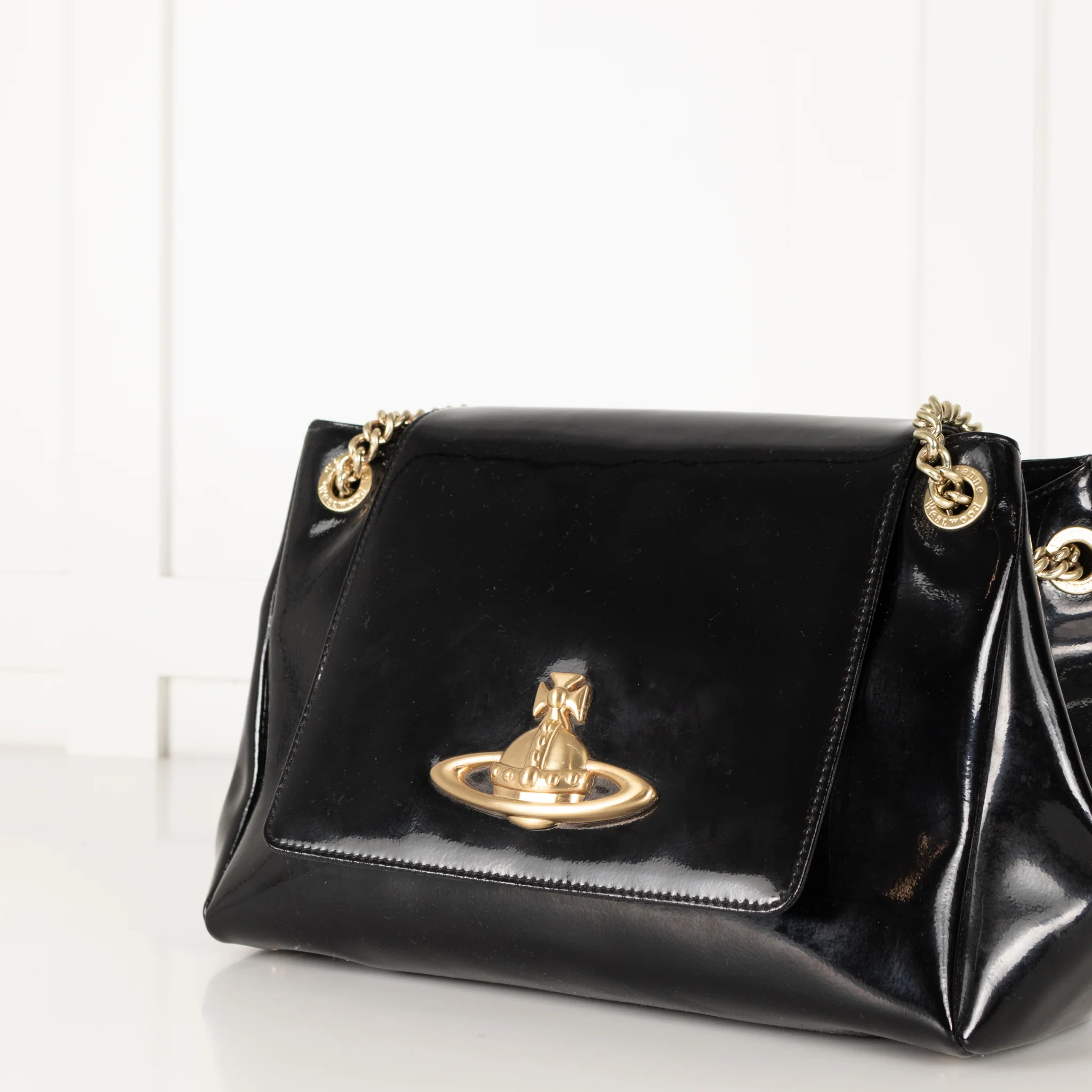 Vivienne Westwood Black Patent Bag - Image 6