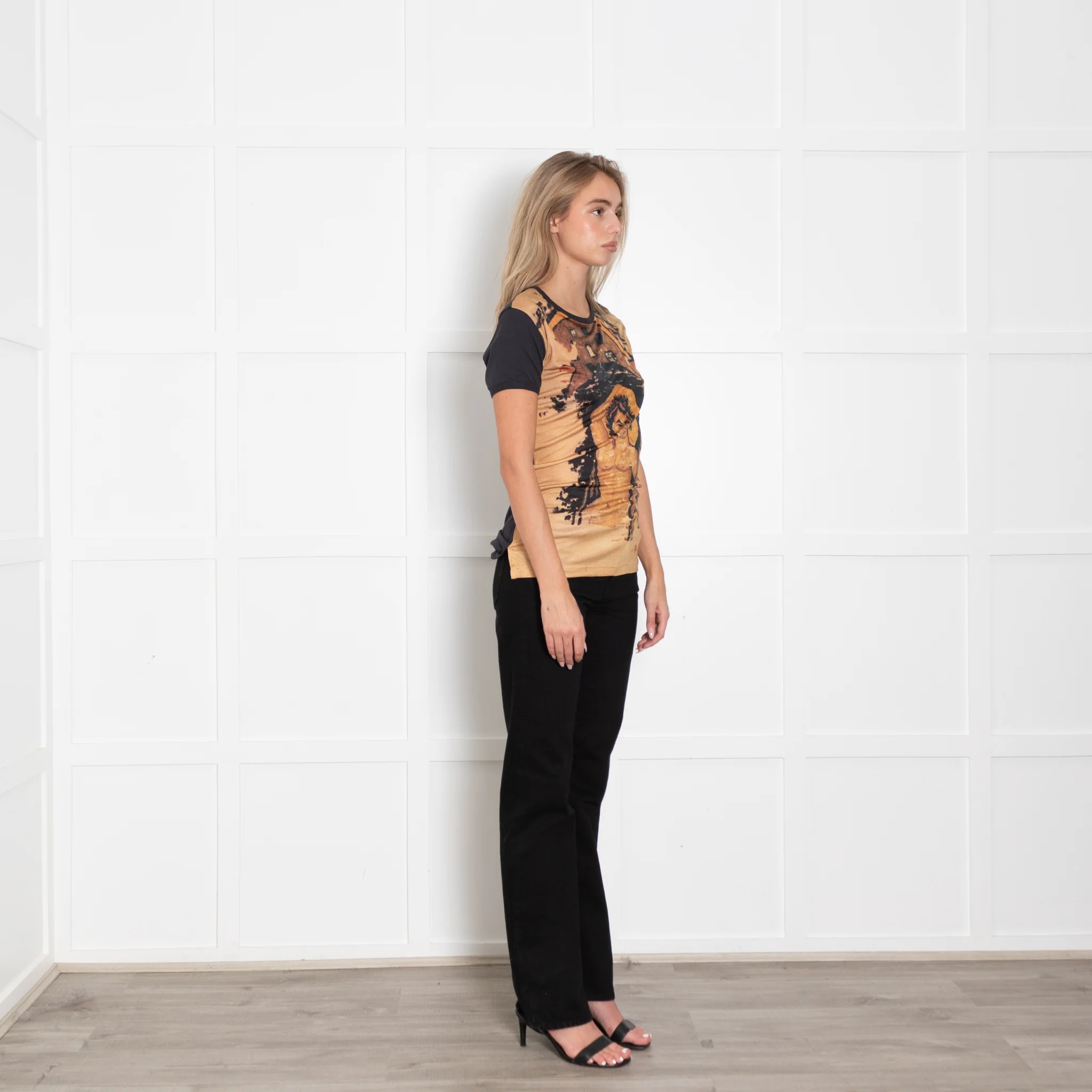 Vivienne Westwood Graphic T-Shirt with Black Sleeves - Image 7
