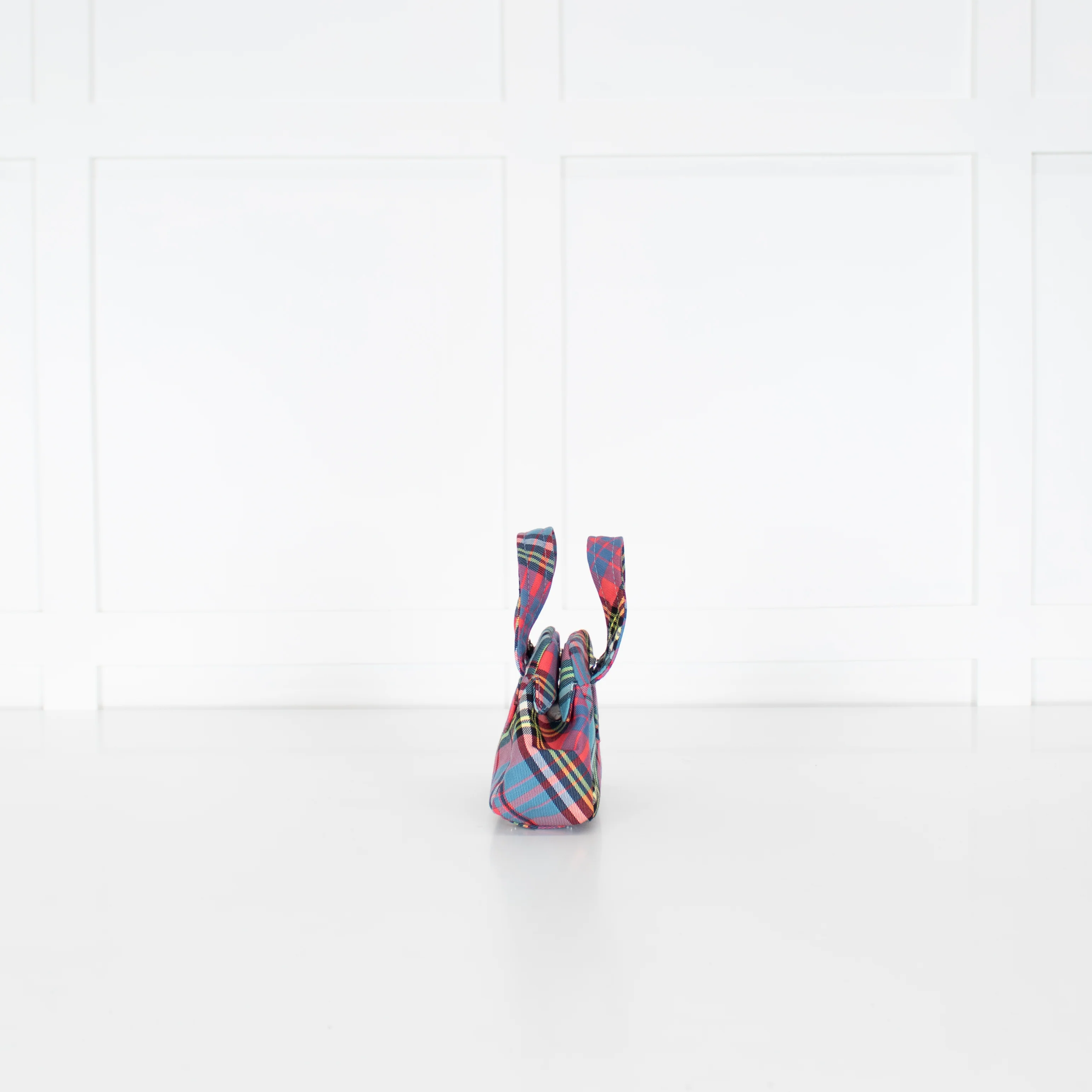 Vivienne Westwood Yasmine Mini Woven Check Bag - Image 6