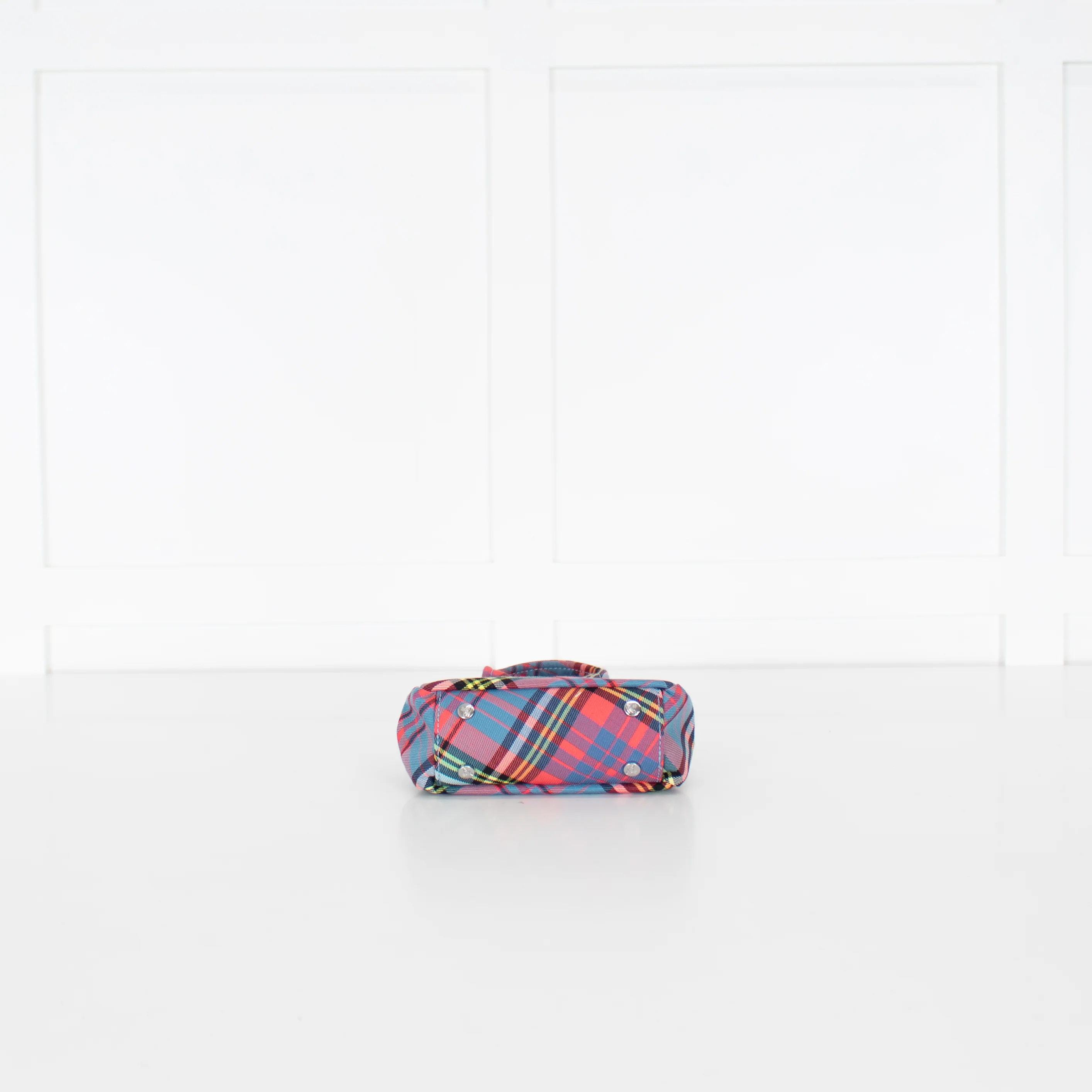 Vivienne Westwood Yasmine Mini Woven Check Bag - Image 7
